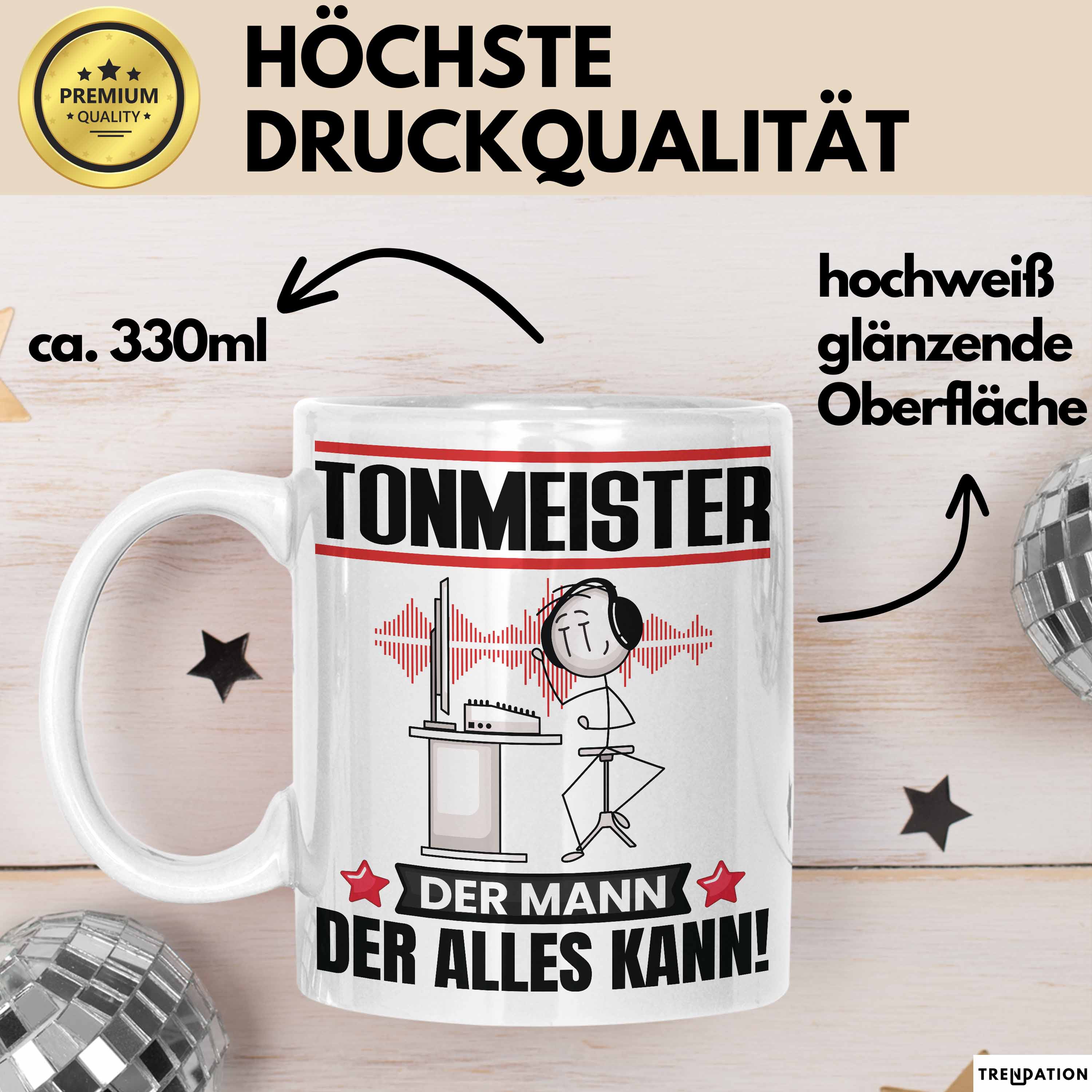 Tonmeister Tasse Geschenk für Tonmeister Der Mann Der Alles Kann Geschenkidee zu