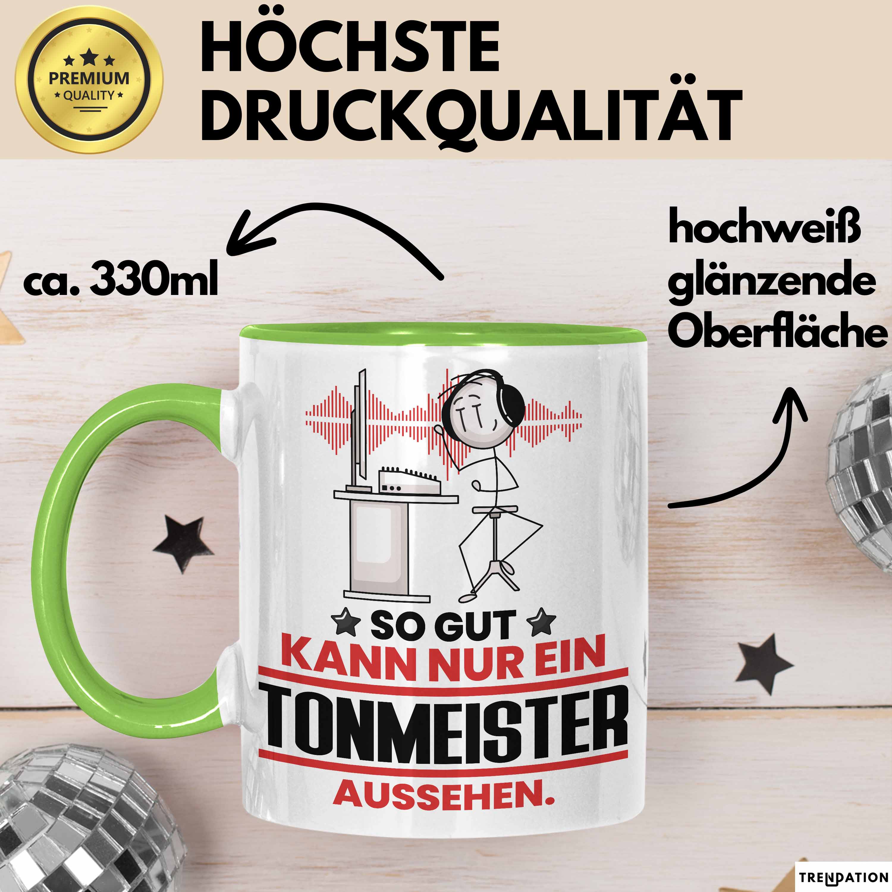 Tonmeister Geschenk Tasse So Gut Kann Nur Ein Tonmeister Aussehen Geschenkidee K