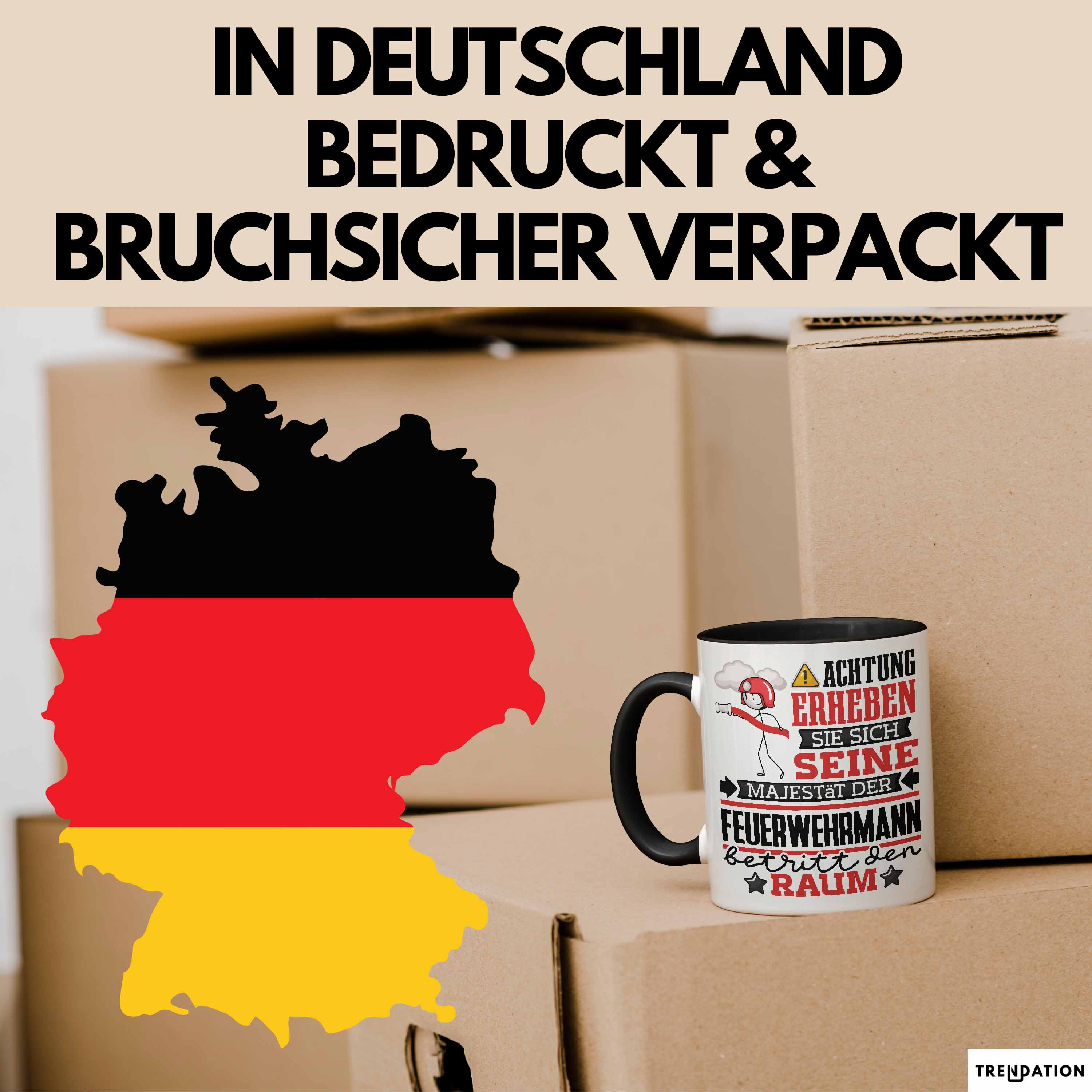Feuerwehrmann Geschenk Tasse Lustiger Spruch Erheben Sie Sich Der Feuerwehrmann