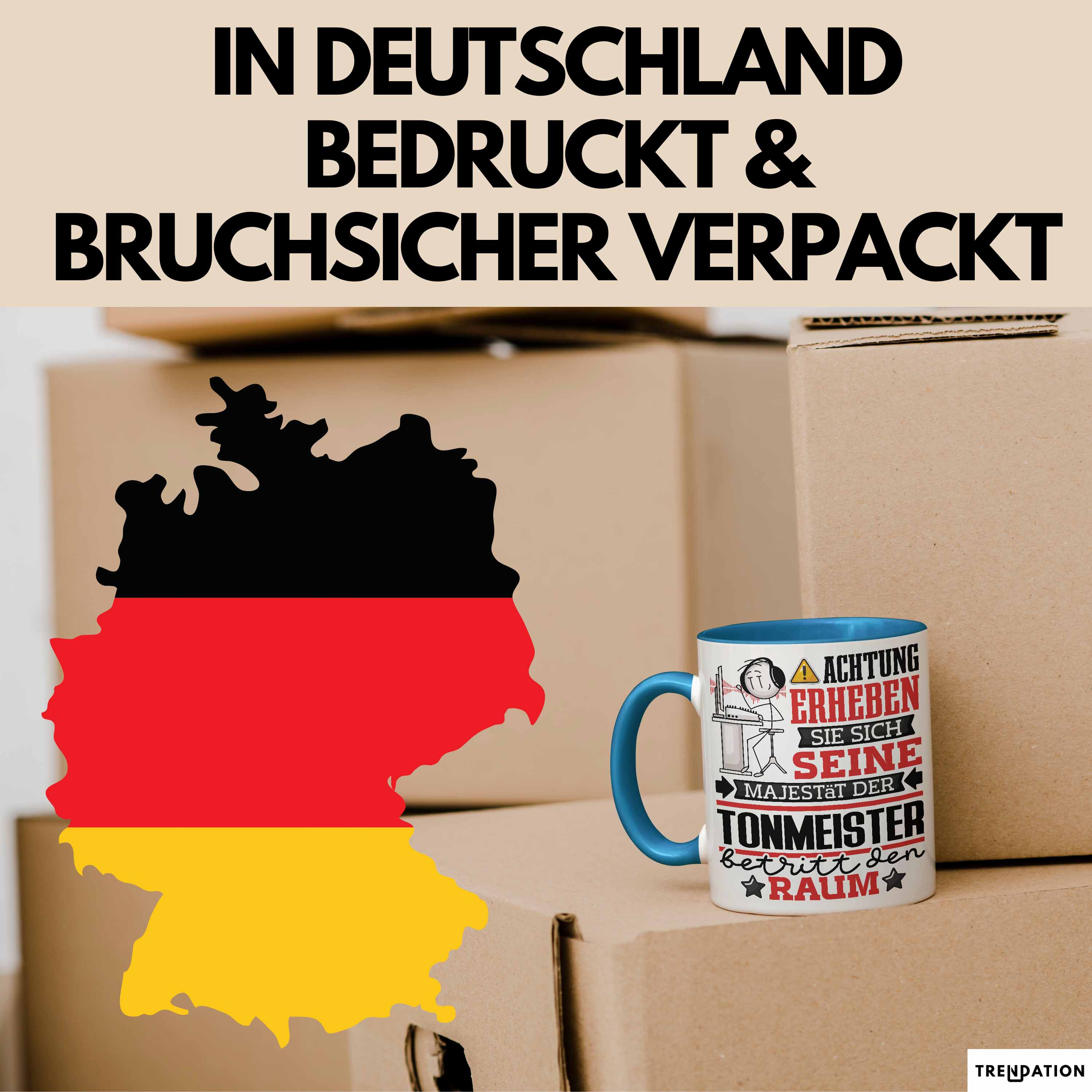 Tonmeister Geschenk Tasse Lustiger Spruch Erheben Sie Sich Der Tonmeister Betrit