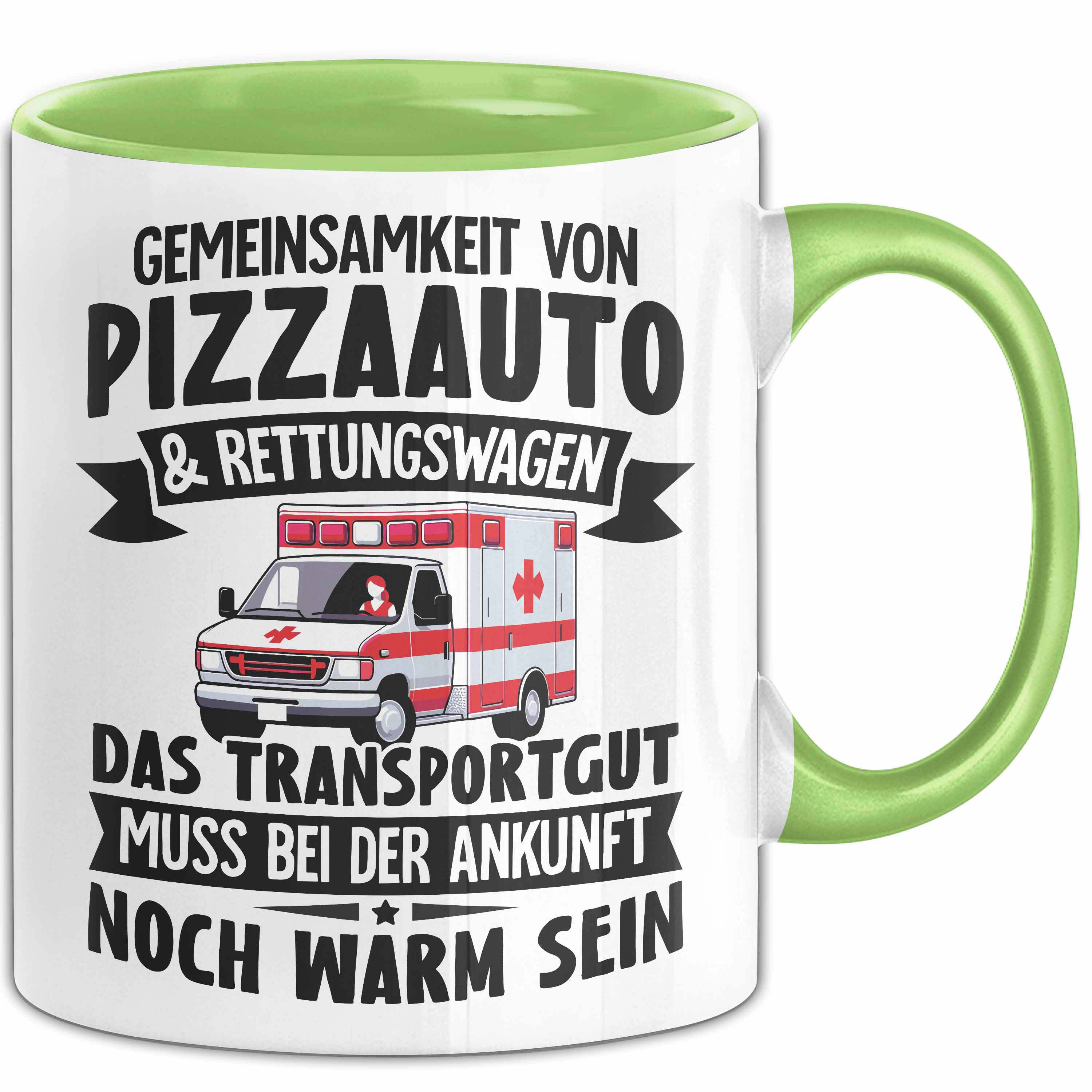 Sanitäter Geschenk Tasse Pizzaauto Rettungsdienst Rettungssanitäter Notfallsanit