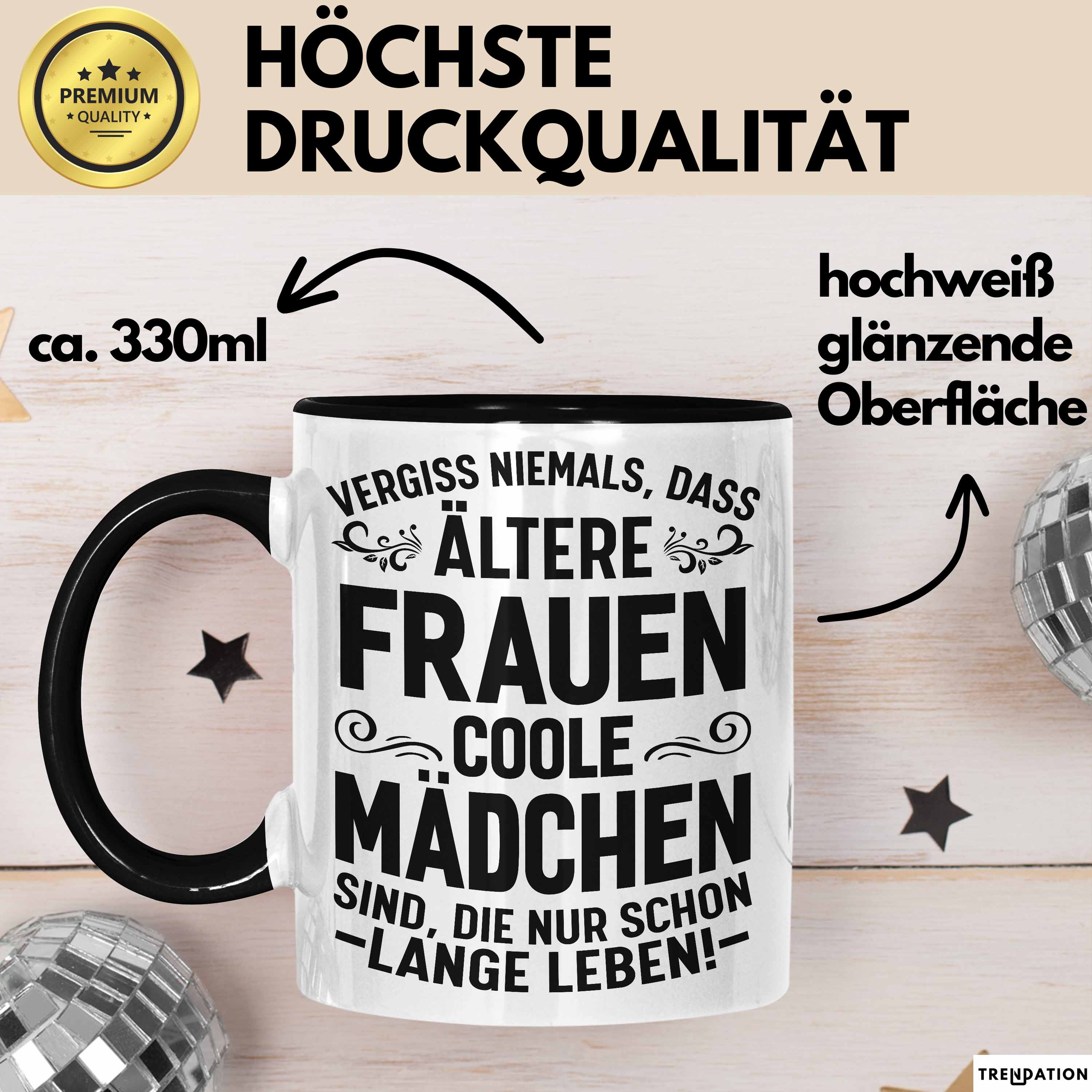 Alte Coole Frau Tasse Geschenk Oma Tante Geschenkidee Beste Oma Kaffee-Becher