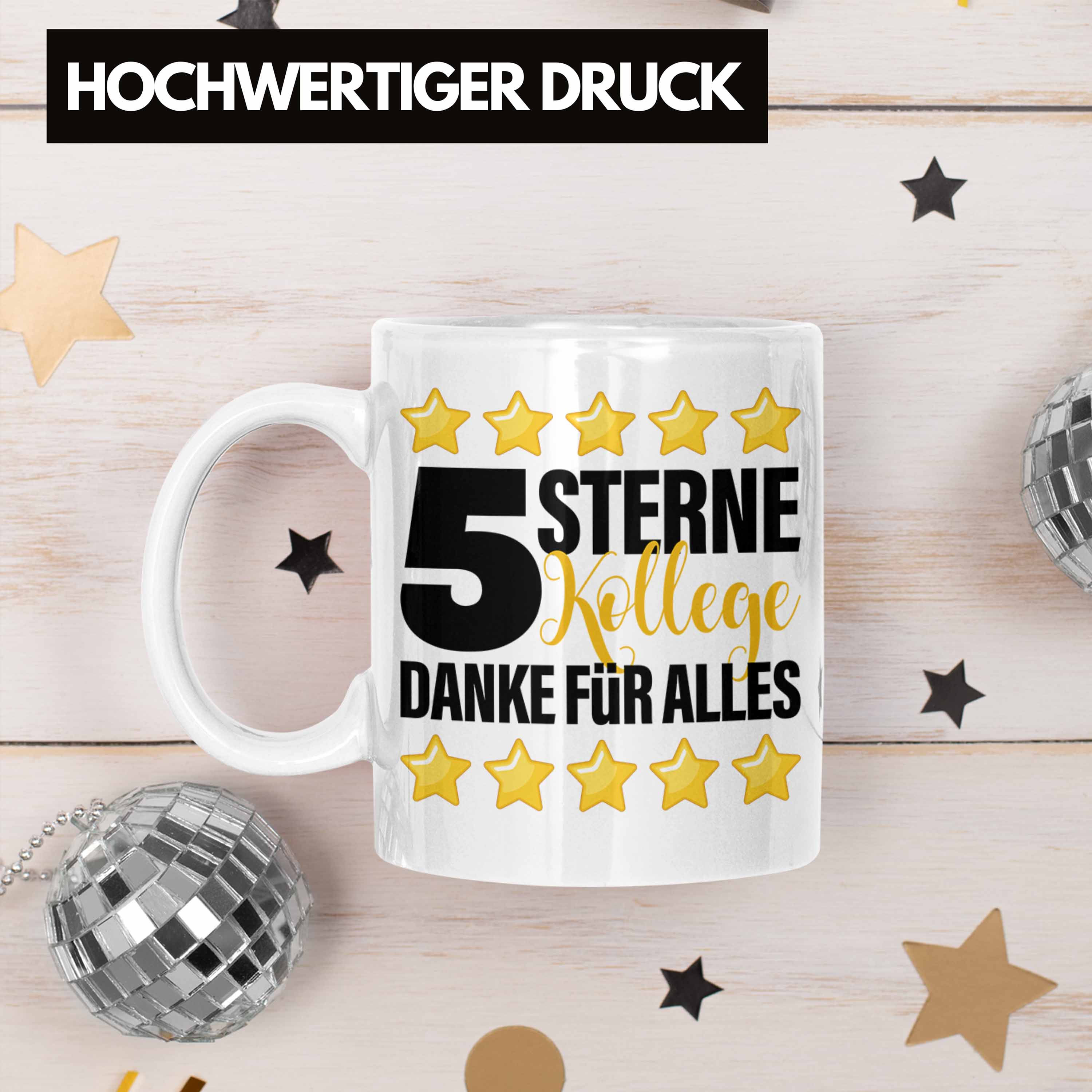 Trendation - 5 Sterne Kollege Tasse Geschenk Bester Kollege Der Welt Geschenkide