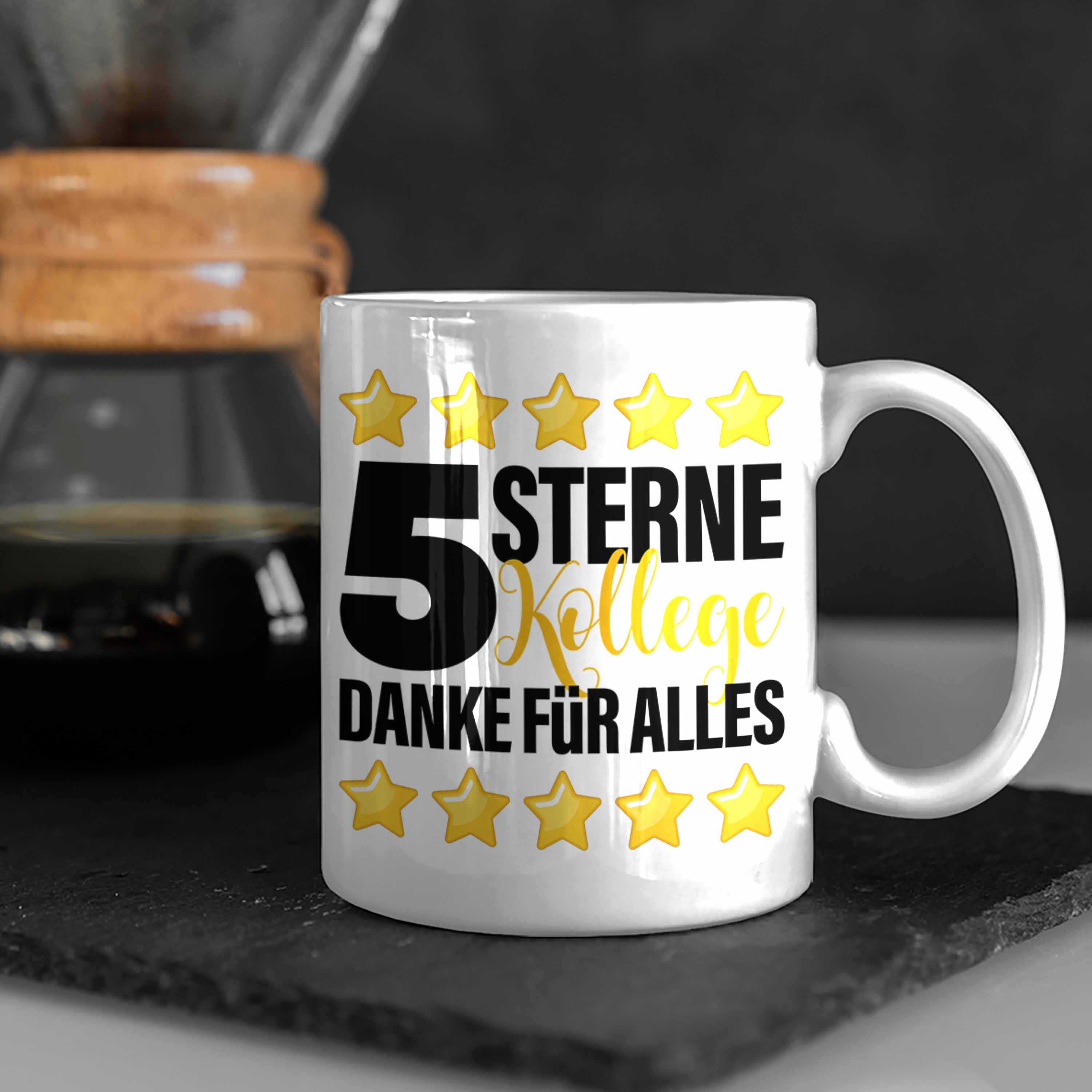Trendation - 5 Sterne Kollege Tasse Geschenk Bester Kollege Der Welt Geschenkide