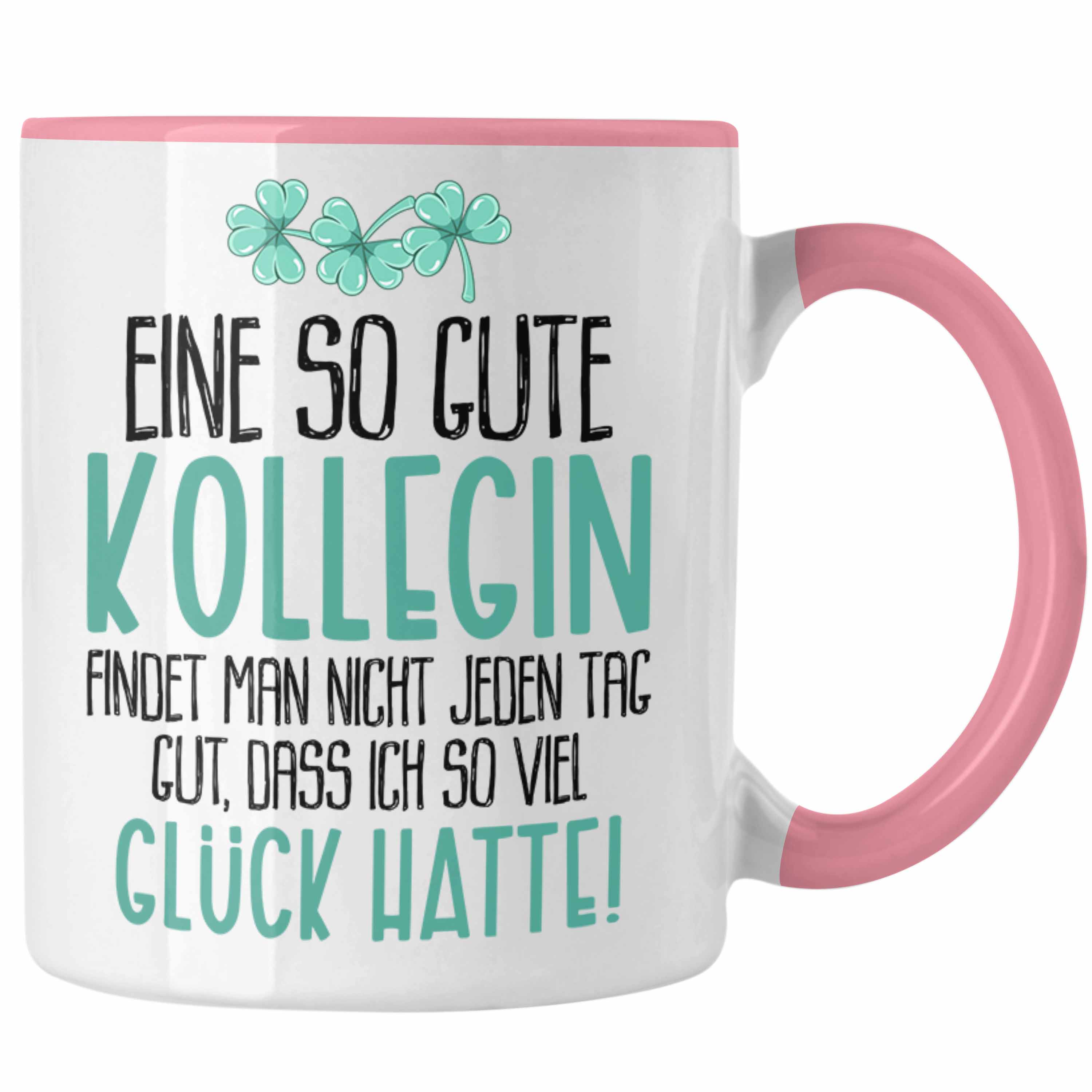 Trendation - Beste Kollegin Tasse Geschenk Spruch Arbeitskollegin Geschenkidee G