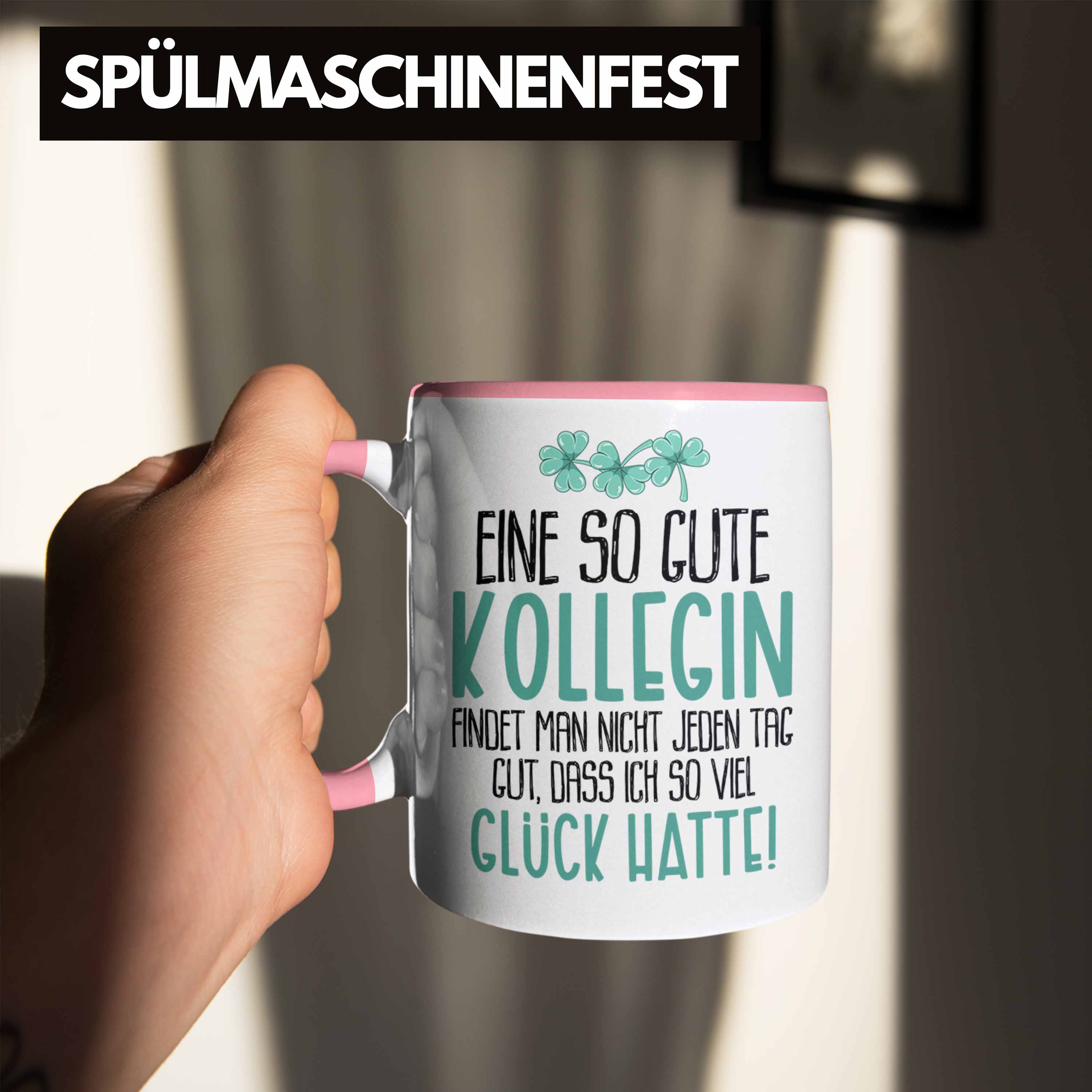 Trendation - Beste Kollegin Tasse Geschenk Spruch Arbeitskollegin Geschenkidee G