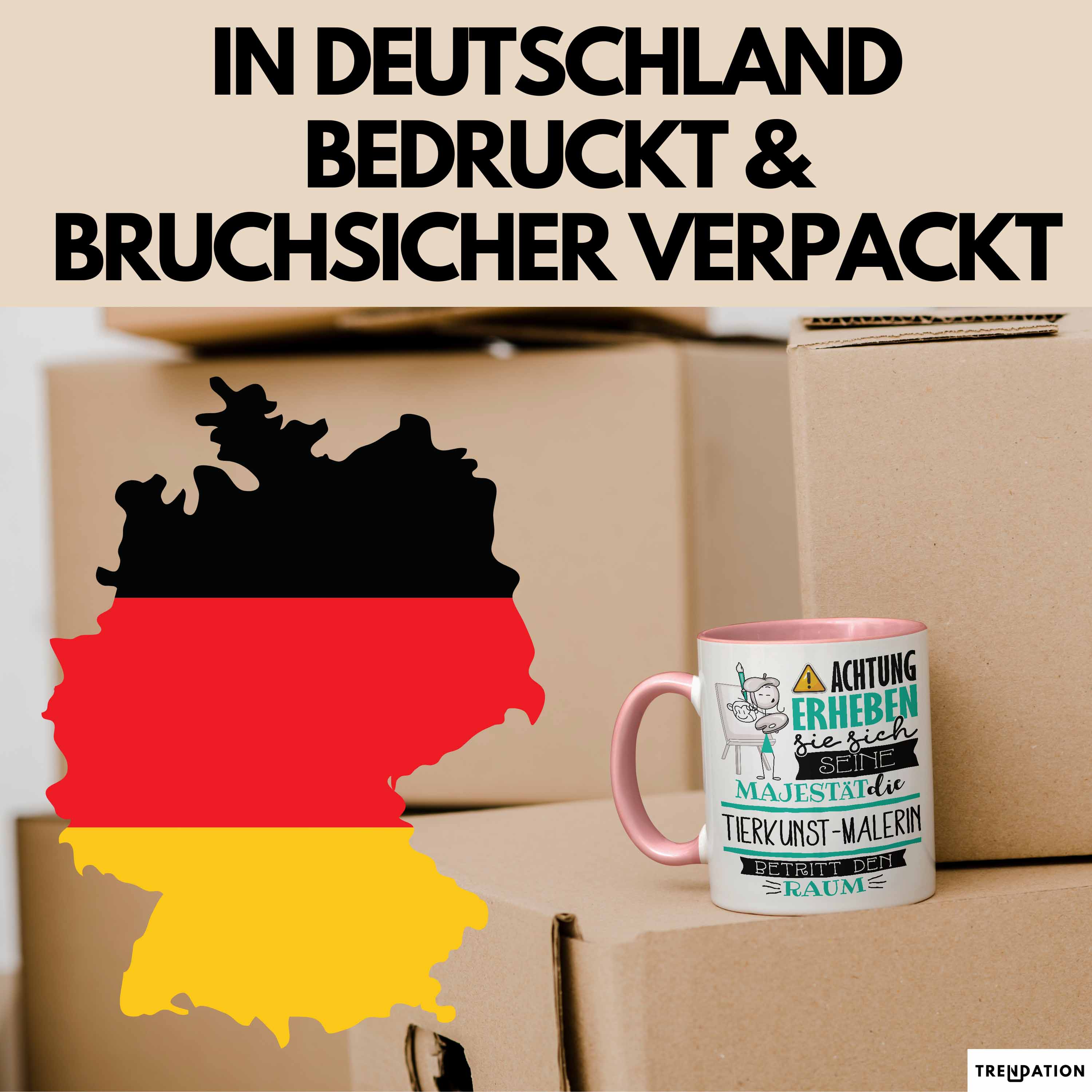 Tierkunst-Malerin Tasse Geschenk Lustiger Spruch Bitte Erheben Sie Sich Seine Ma