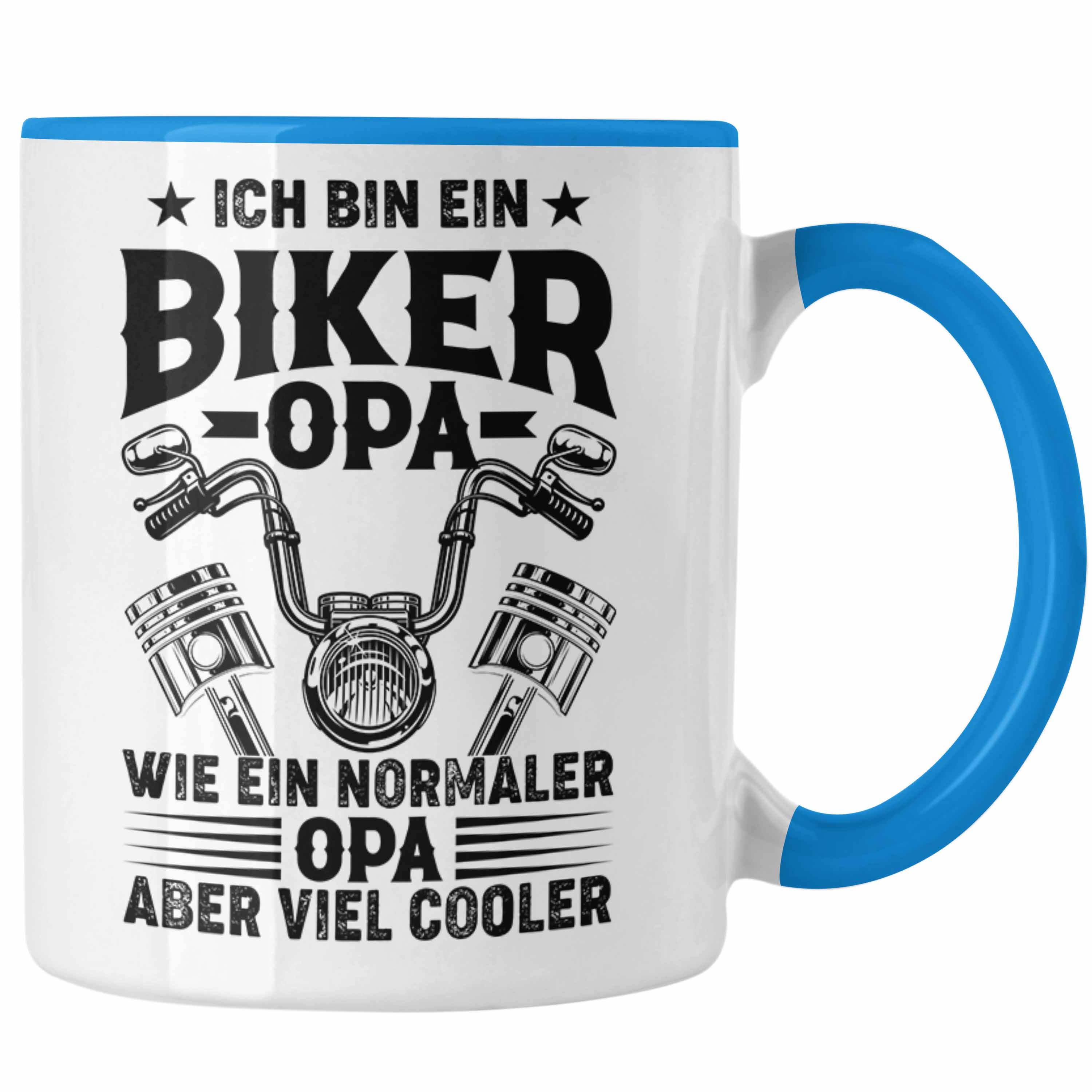 Trendation - Opa Motorrad Geschenk Tasse Opa Motorradfahrer Geschenkidee Vaterta