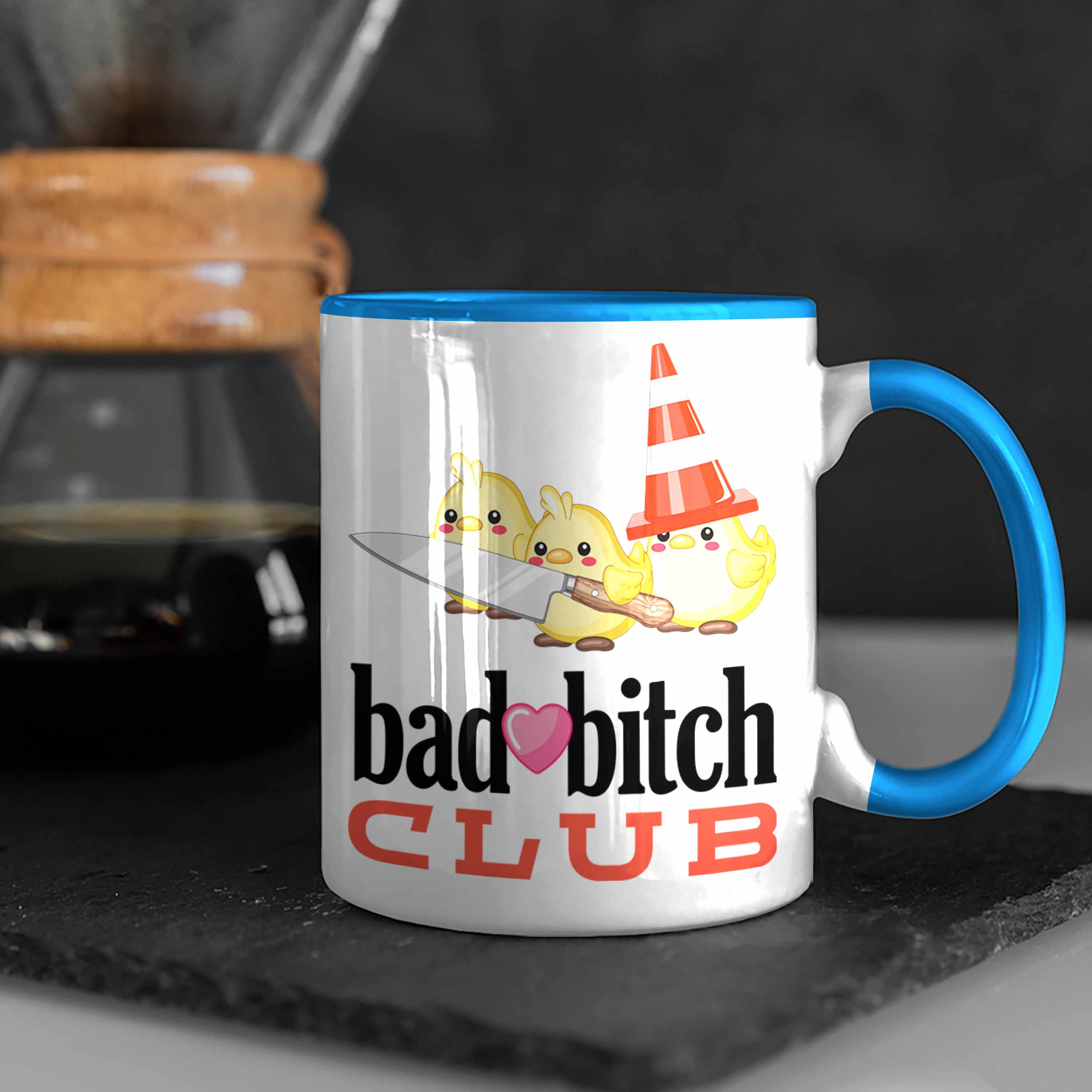 Trendation - Bad Bit Club Tasse Geschenk Lustige Tasse für Frauen Jugendliche