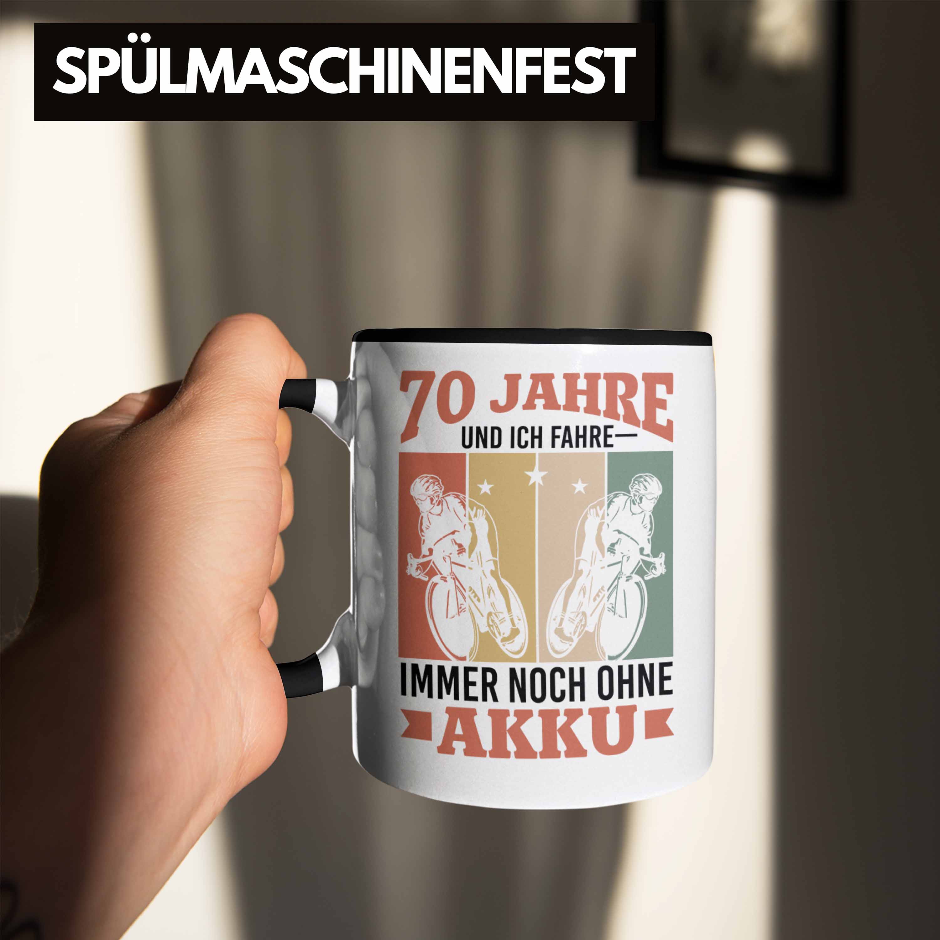 Trendation - 70 Jahre Und Ich Fahre Immer Noch Ohne Akku Tasse Geschenk für Rent