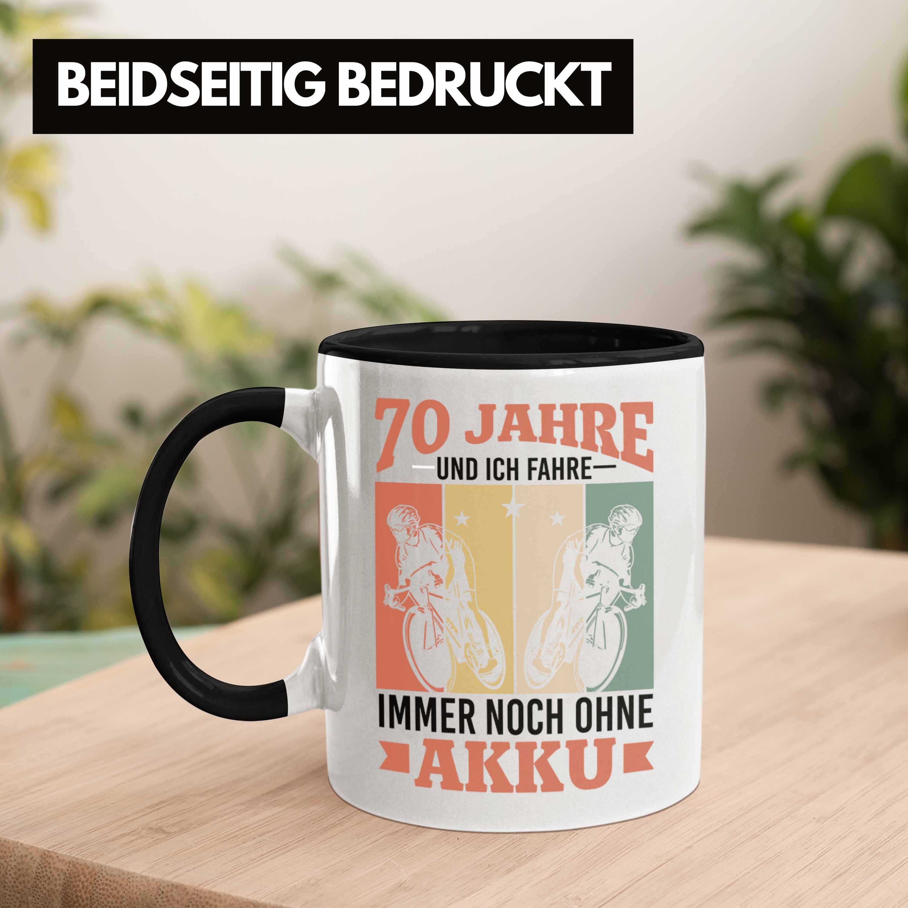 Trendation - 70 Jahre Und Ich Fahre Immer Noch Ohne Akku Tasse Geschenk für Rent