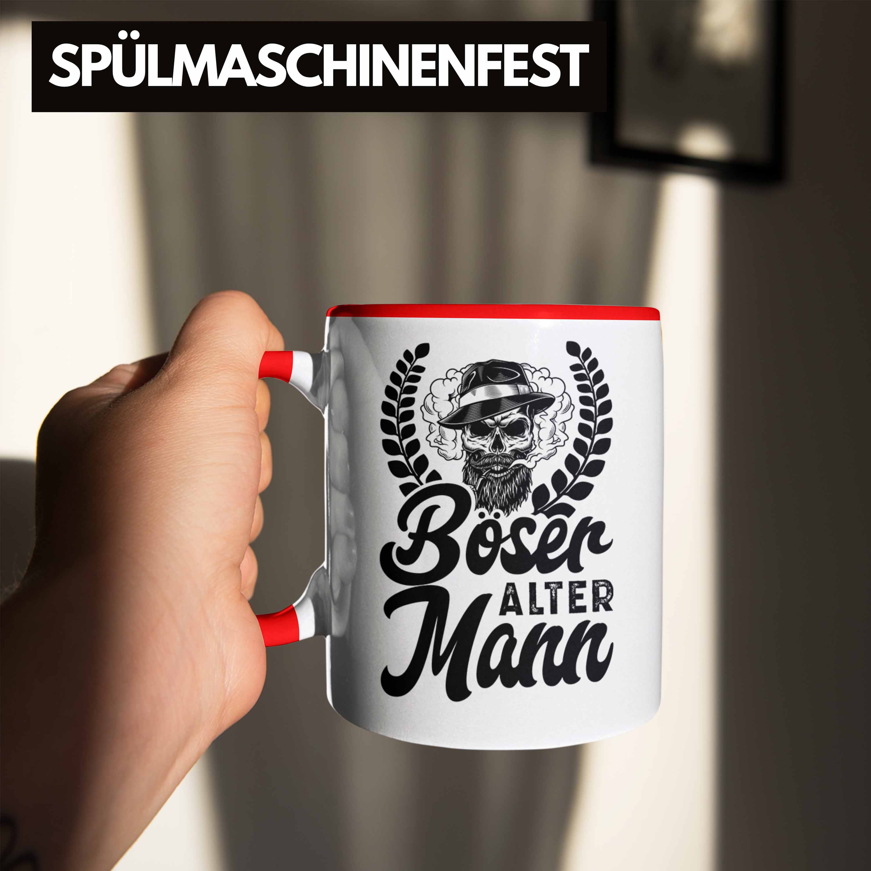 Trendation - Böser Alter Mann Tasse Geschenk Lustiger Gag Opa Onkel