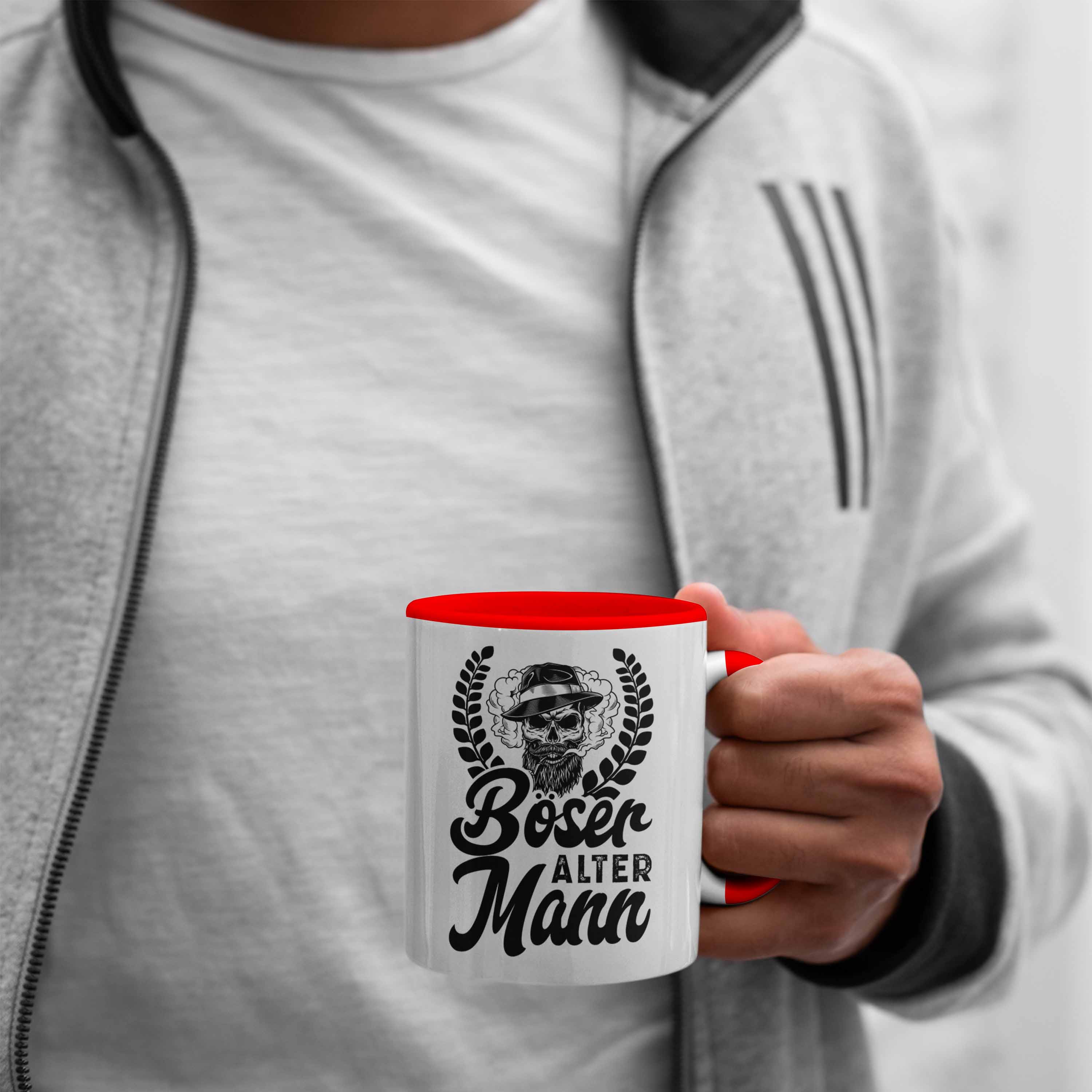Trendation - Böser Alter Mann Tasse Geschenk Lustiger Gag Opa Onkel