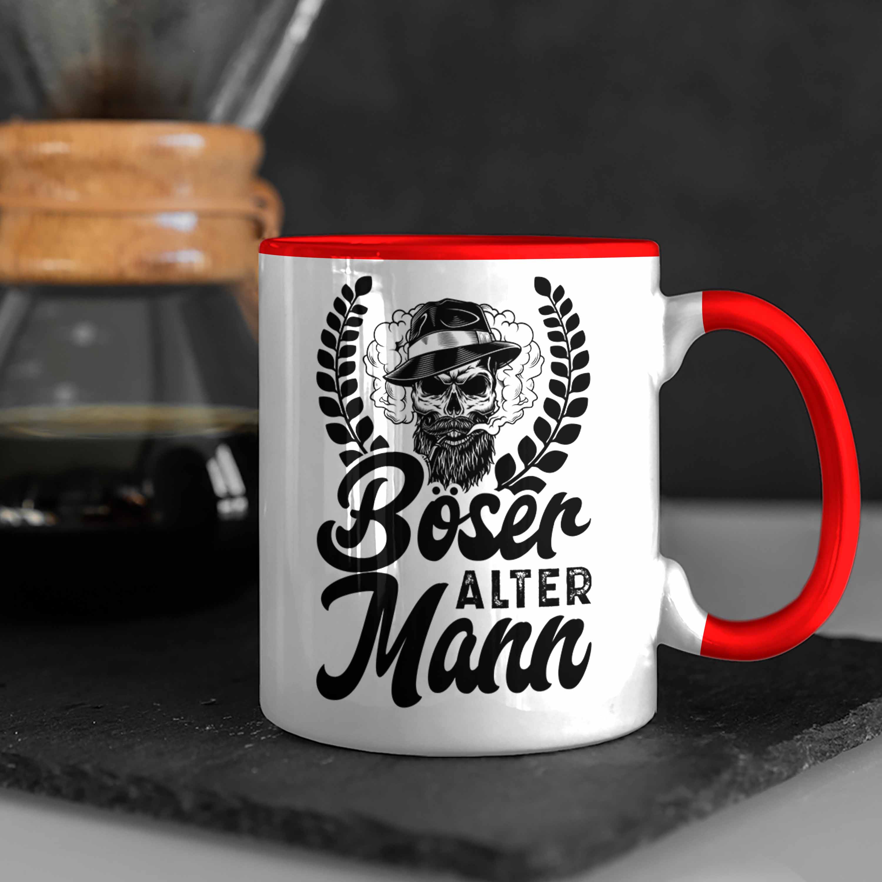Trendation - Böser Alter Mann Tasse Geschenk Lustiger Gag Opa Onkel