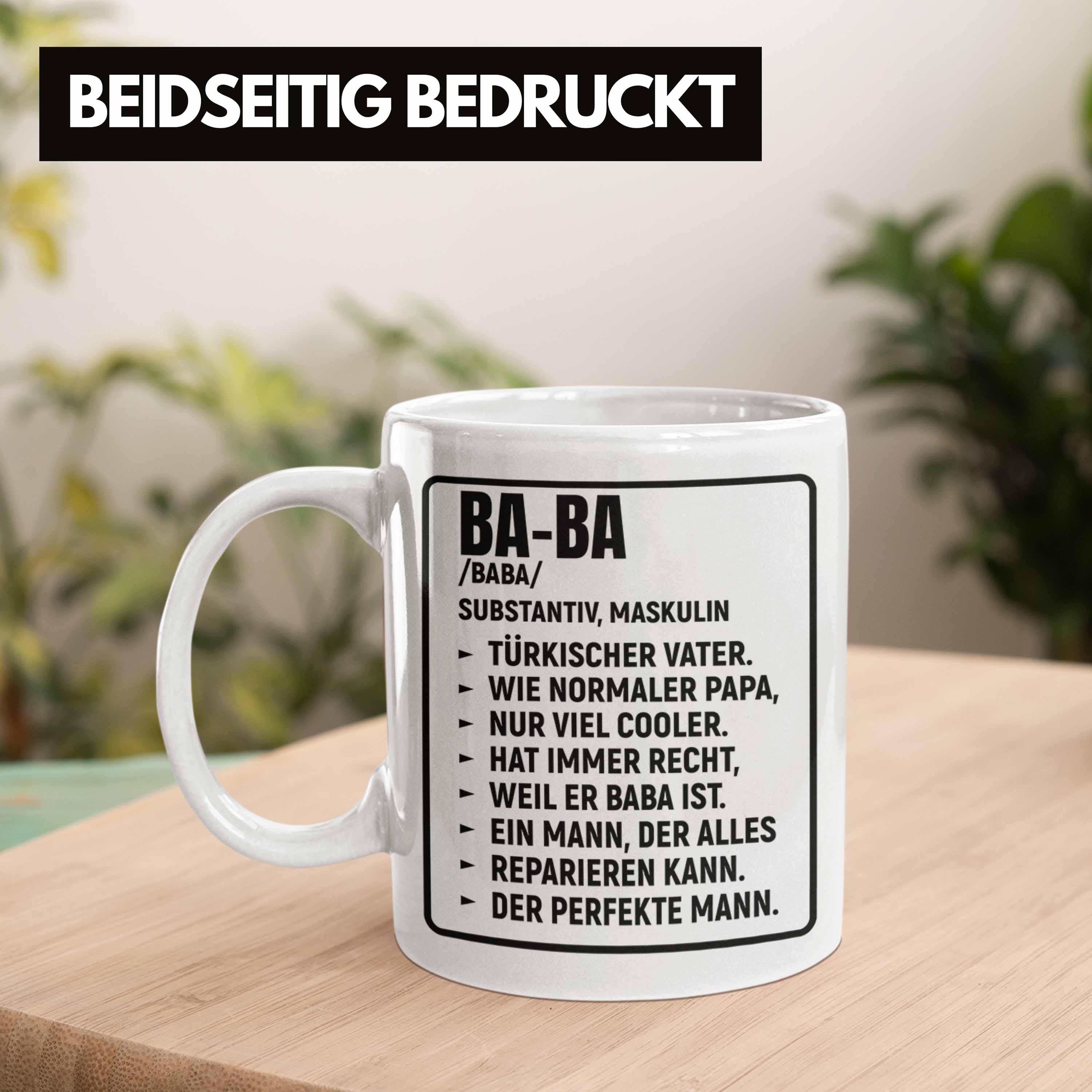 Trendation - Türkischer Vater Geschenk Tasse Türken Kaffeetasse Baba Papa