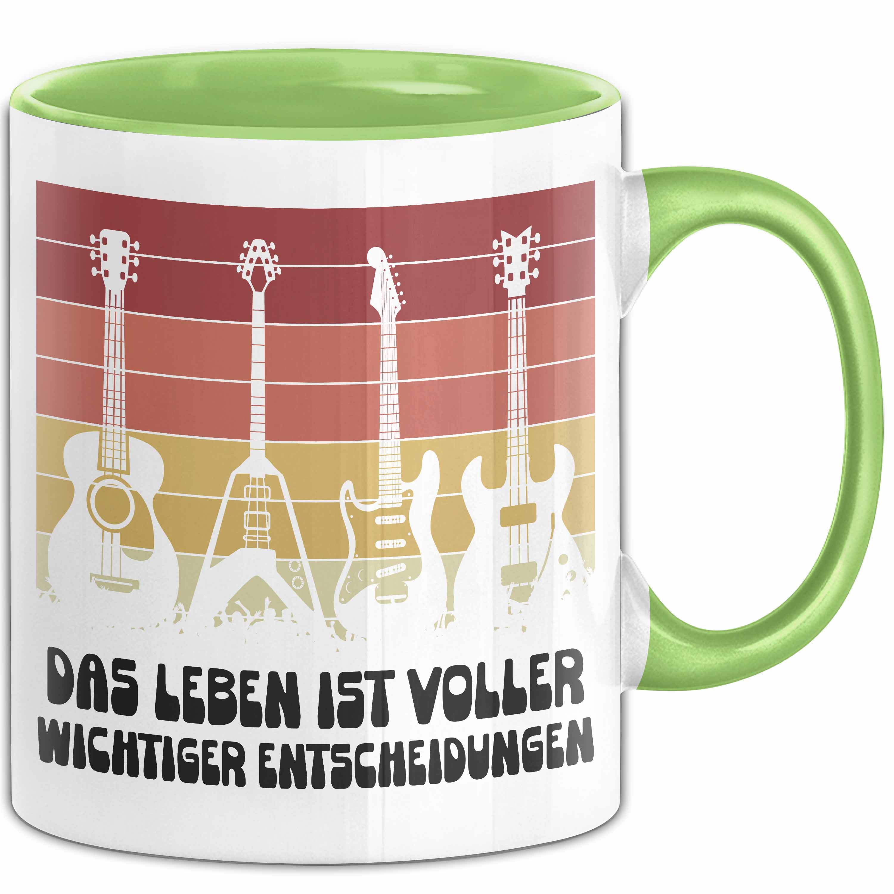 Gitarre Tasse Geschenk Gitarrist Rock Musiker Bassgitarre Rocker Geschenkidee Ge