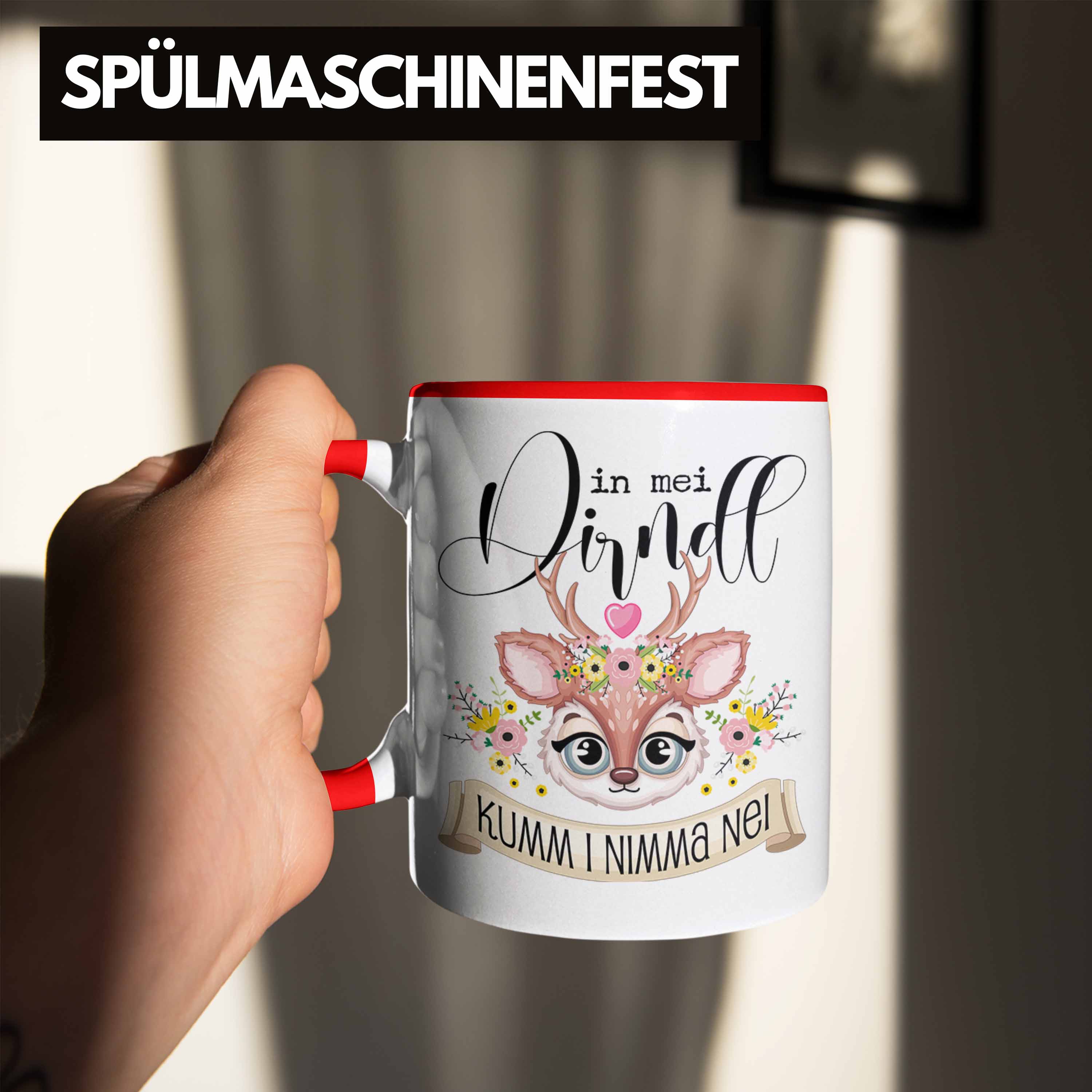 Trendation - Oktoberfest Dirndl Lustiger Spruch Geschenkidee Deko Dekoration Dir