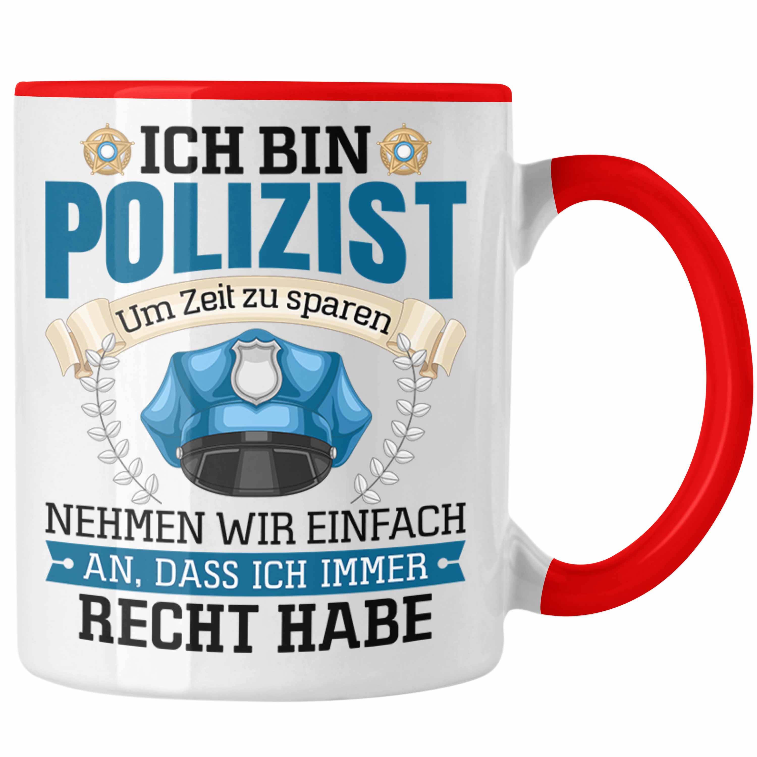 Trendation - Polizist Tasse Geschenk Lustiger Spruch Männer Bester Polizei
