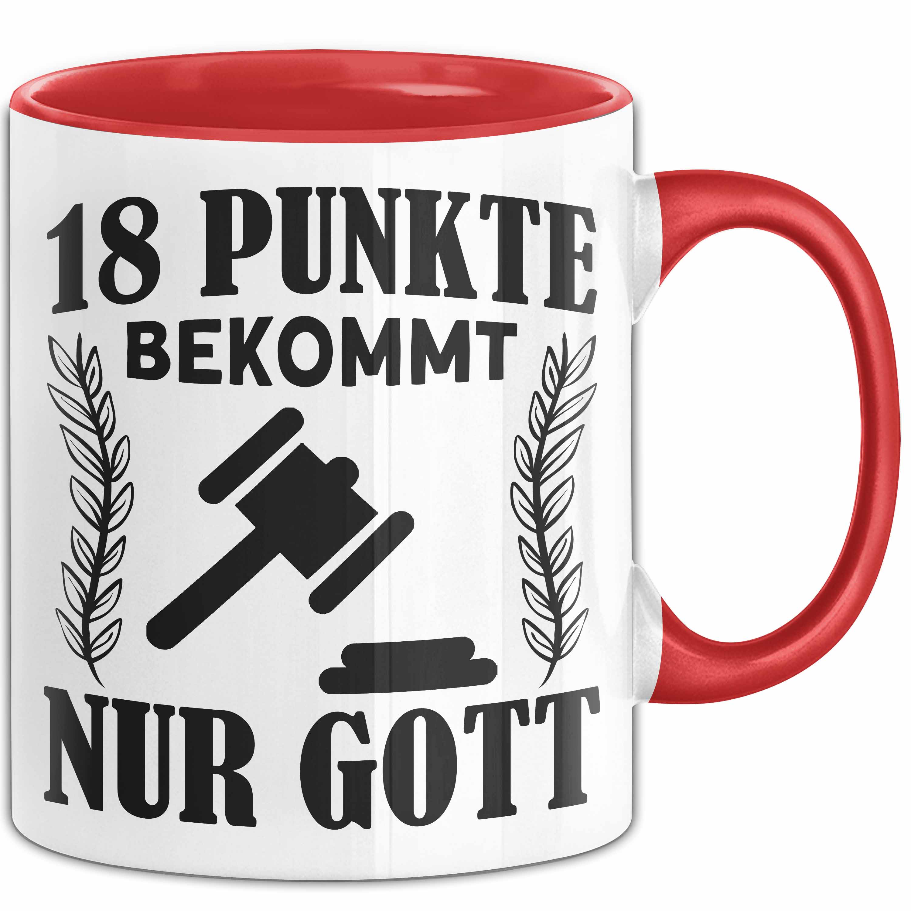 Jura Tasse Geschenk Anwalt Richter 18 Punkte Bekommt Nur Gott Geschenkidee Juris