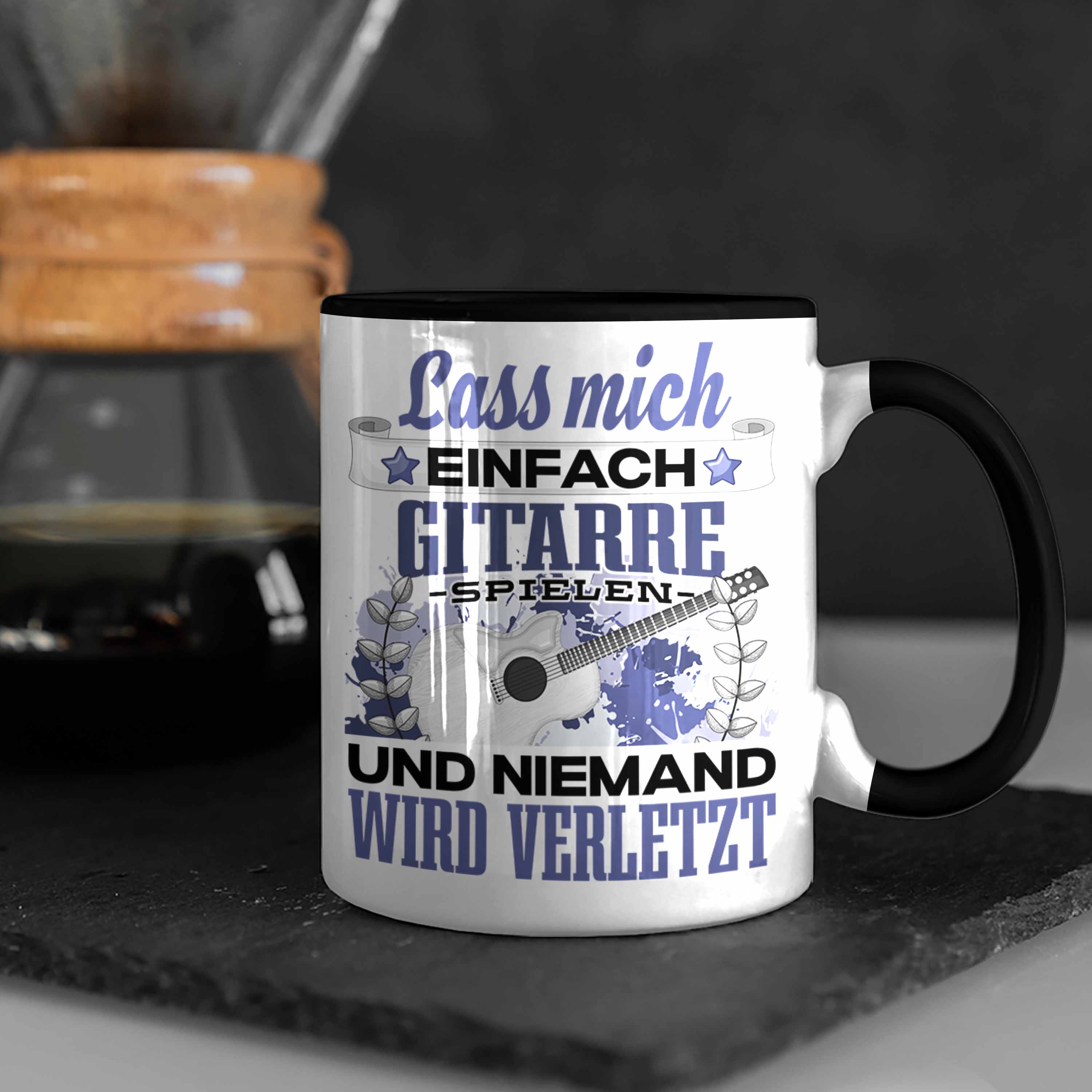 Trendation - Gitarre Tasse Geschenk Spruch Gitarrist Geschenkidee Lass Mich Einf