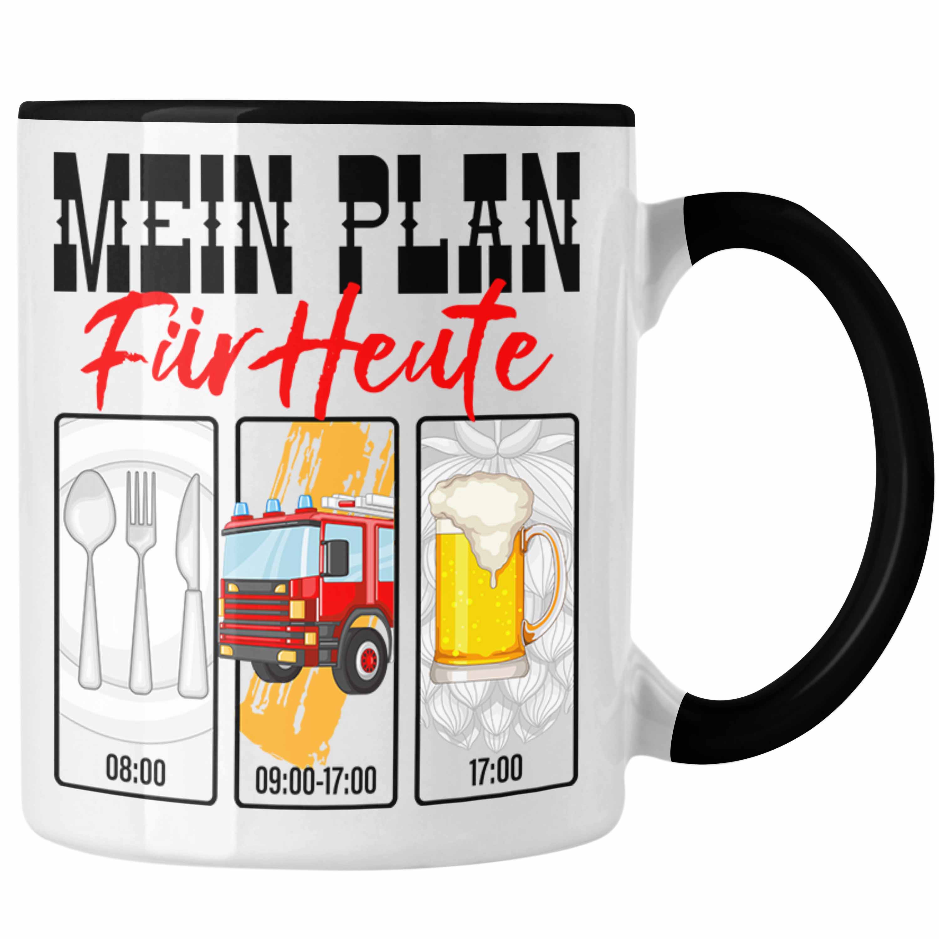 Trendation - Feuerwehr Tasse Lustiges Geschenk für Feuerwehrmann Grafik Becher G