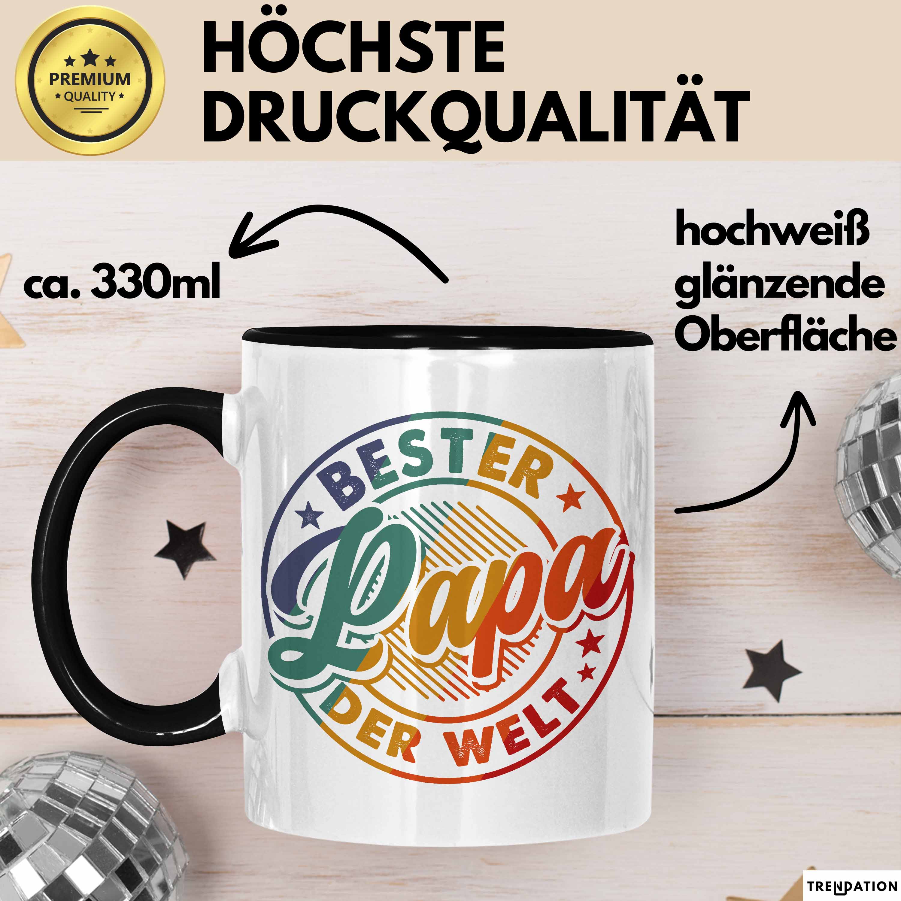 Bester Papa Der Welt Tasse Geschenk Zum Vatertag Von Tochter Sohn Becher