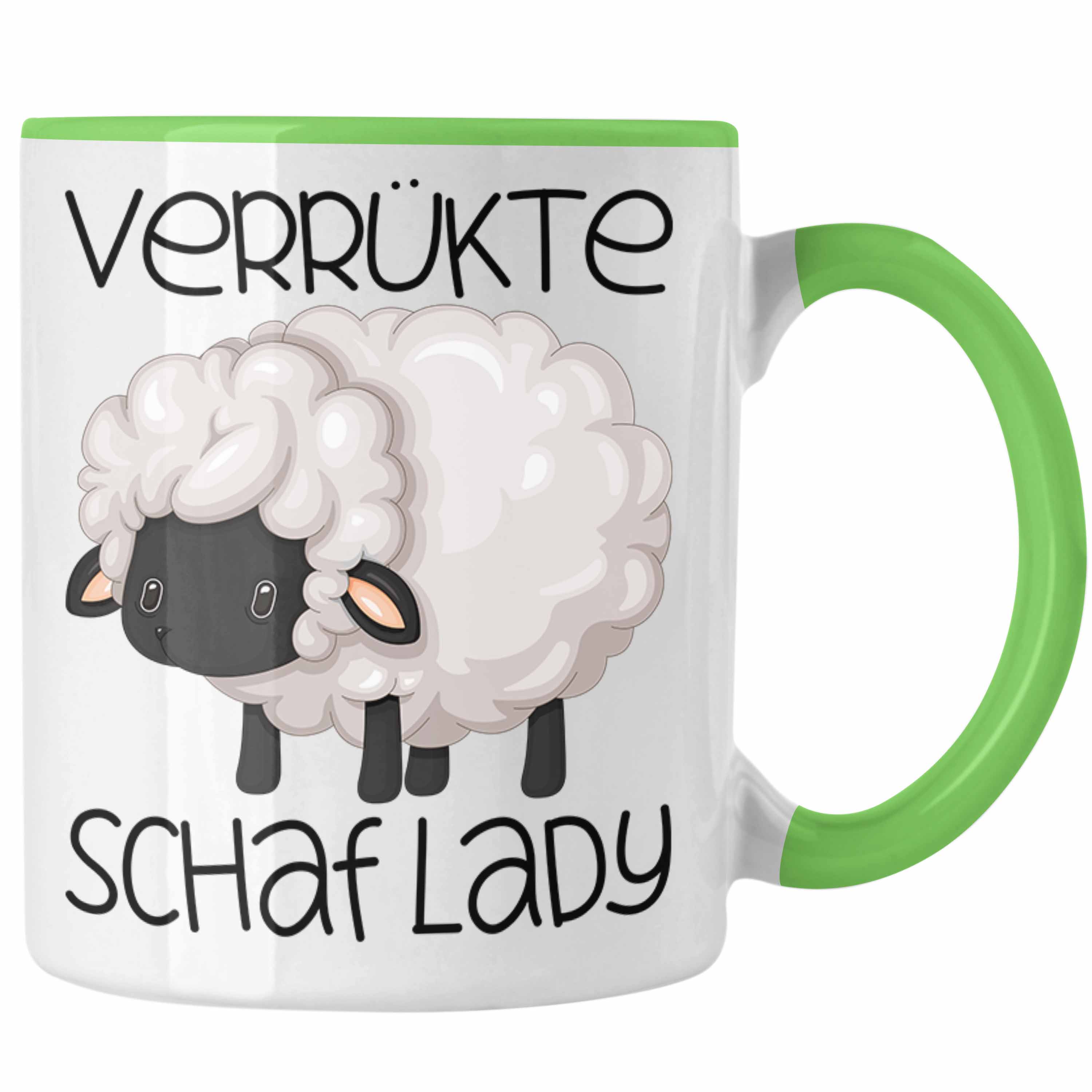 Trendation - Schaf Tasse Geschenk Schafhirte Hirtin Verrückte Schaf Lady Schaf-L