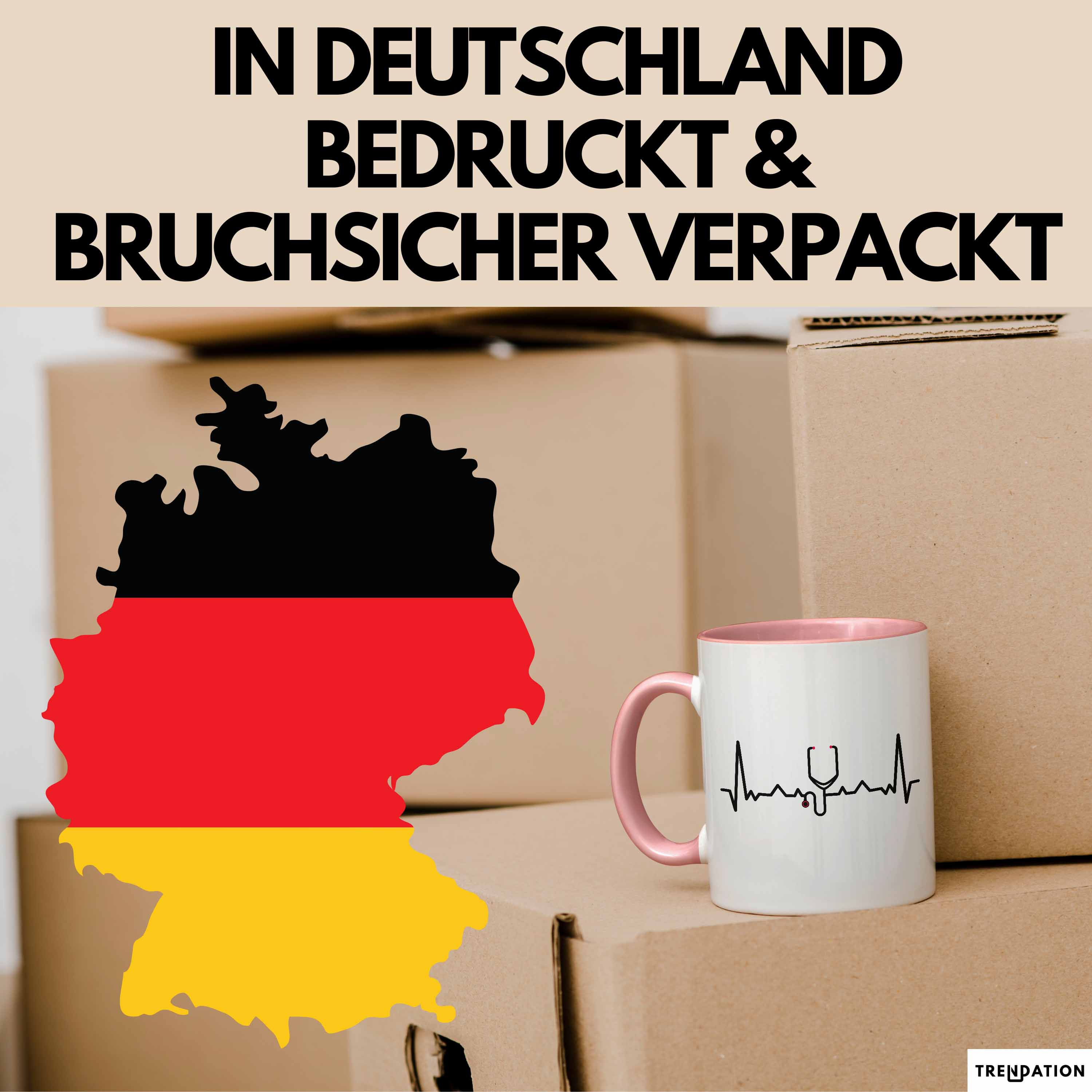 Trendation - Herzschlag Doktor Tasse Geschenk Bester Doctor Arzt Geschenkidee Är