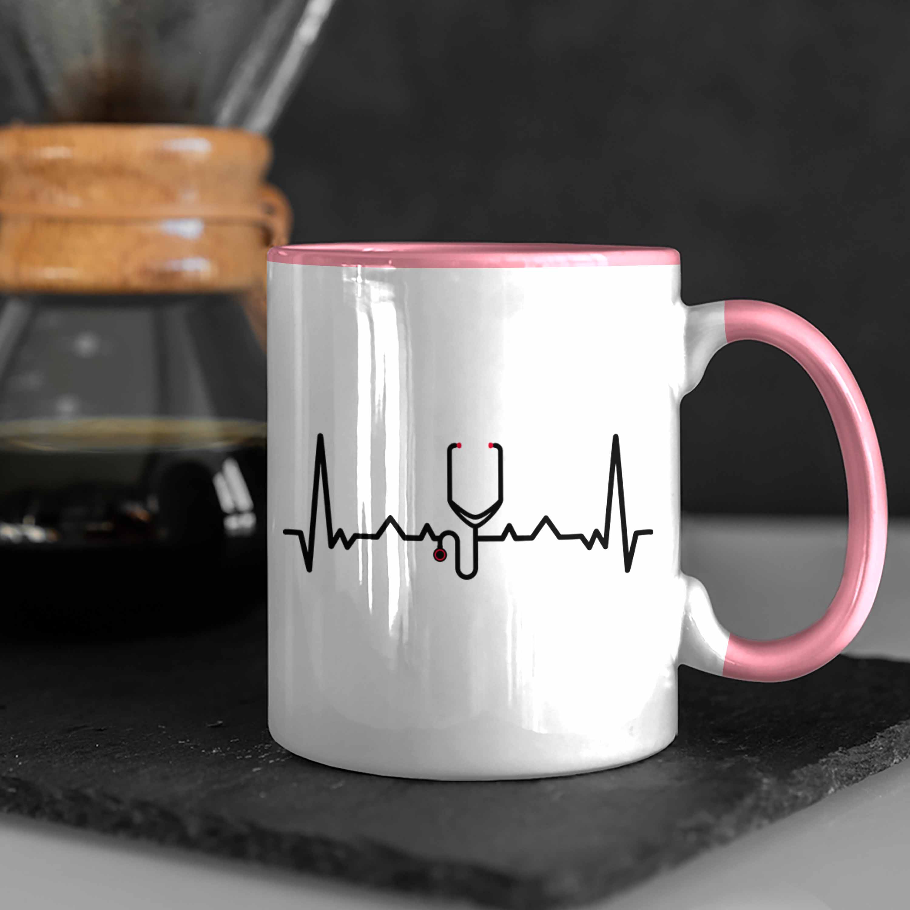 Trendation - Herzschlag Doktor Tasse Geschenk Bester Doctor Arzt Geschenkidee Är