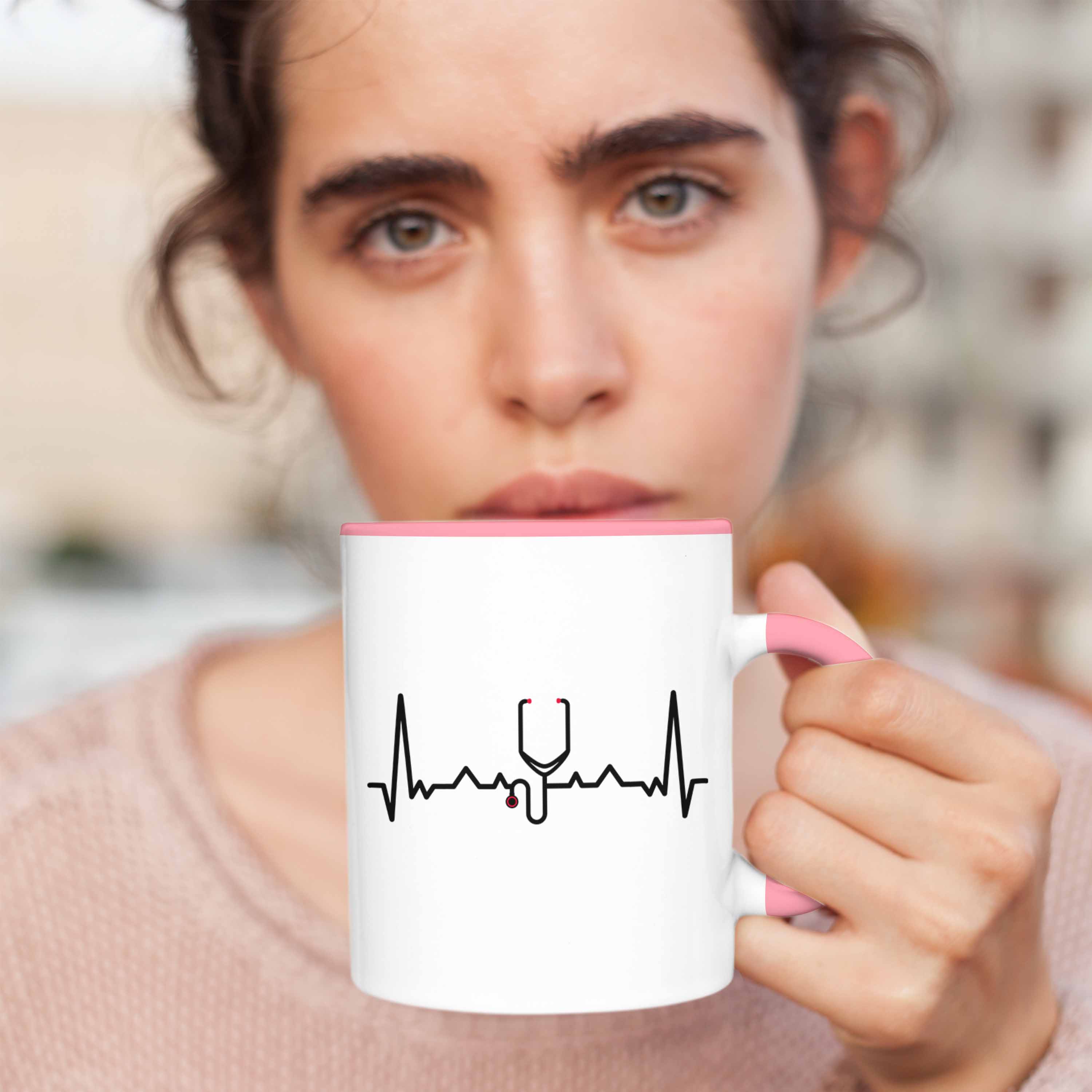 Trendation - Herzschlag Doktor Tasse Geschenk Bester Doctor Arzt Geschenkidee Är