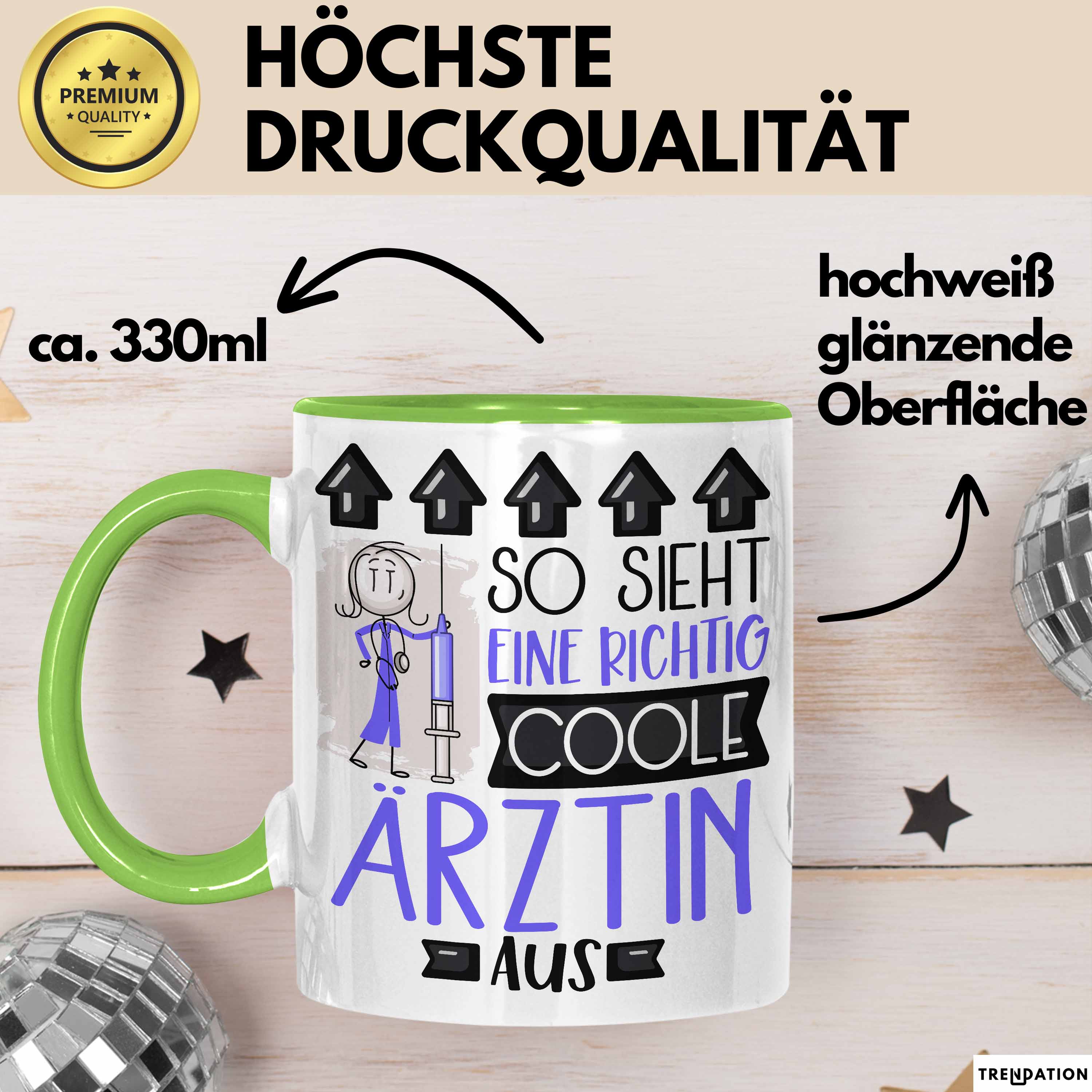 Ärztin Geschenk Tasse Lustig Geschenkidee für Ärztin Geburtstag So Sieht Eine Ri