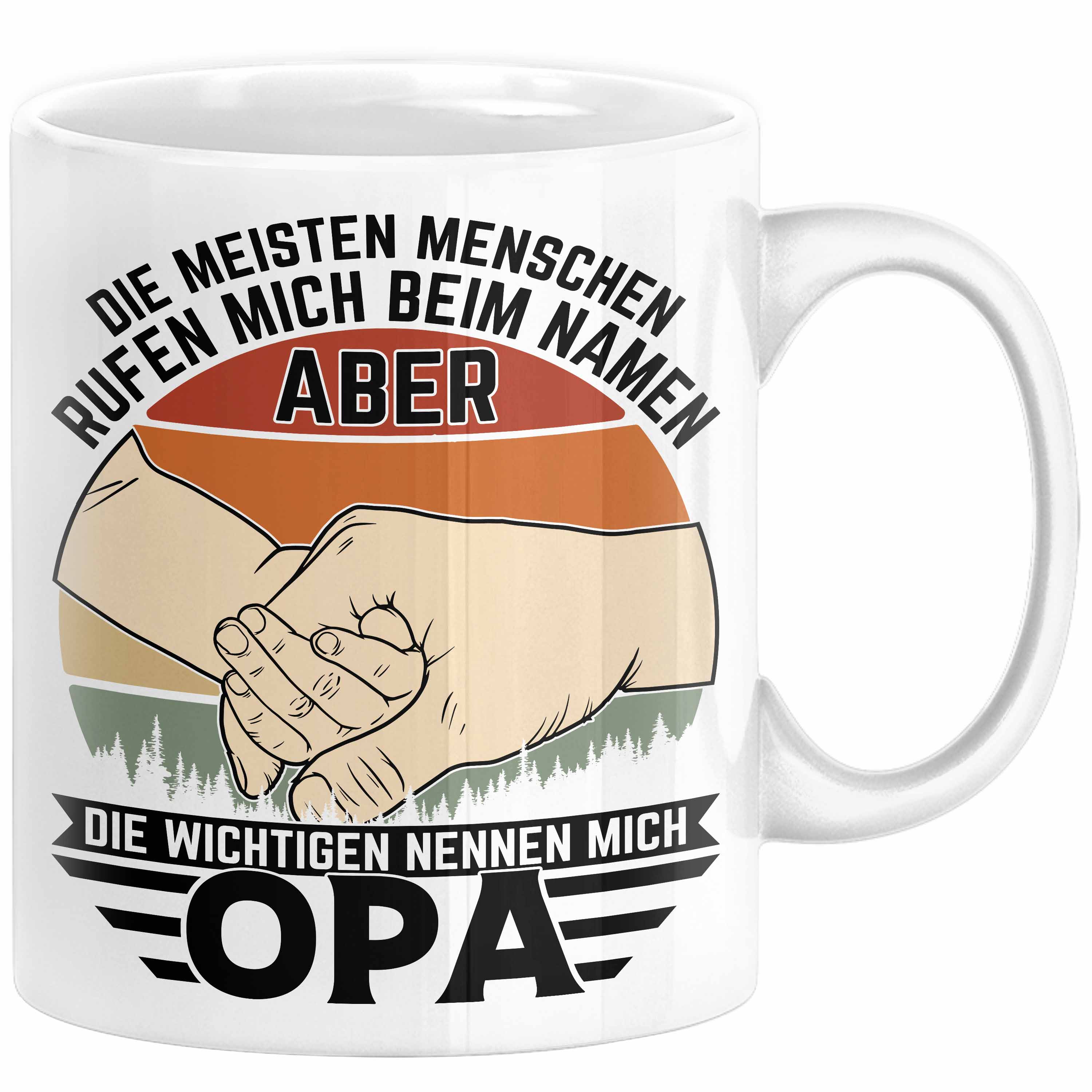 Opa Tasse Geschenk Bester Opa Geschenkidee Kaffee-Becher Geburtstag Die Meisten