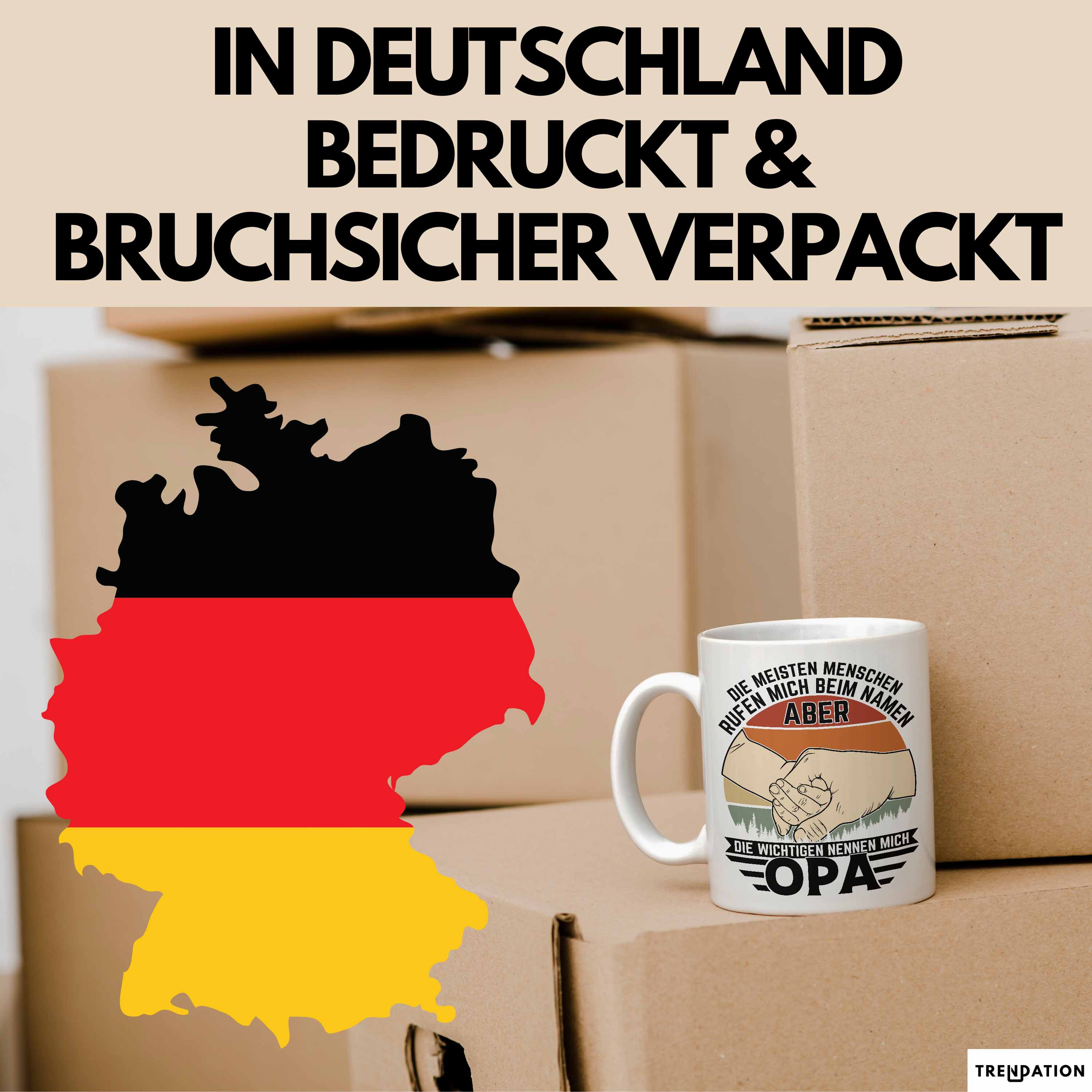 Opa Tasse Geschenk Bester Opa Geschenkidee Kaffee-Becher Geburtstag Die Meisten