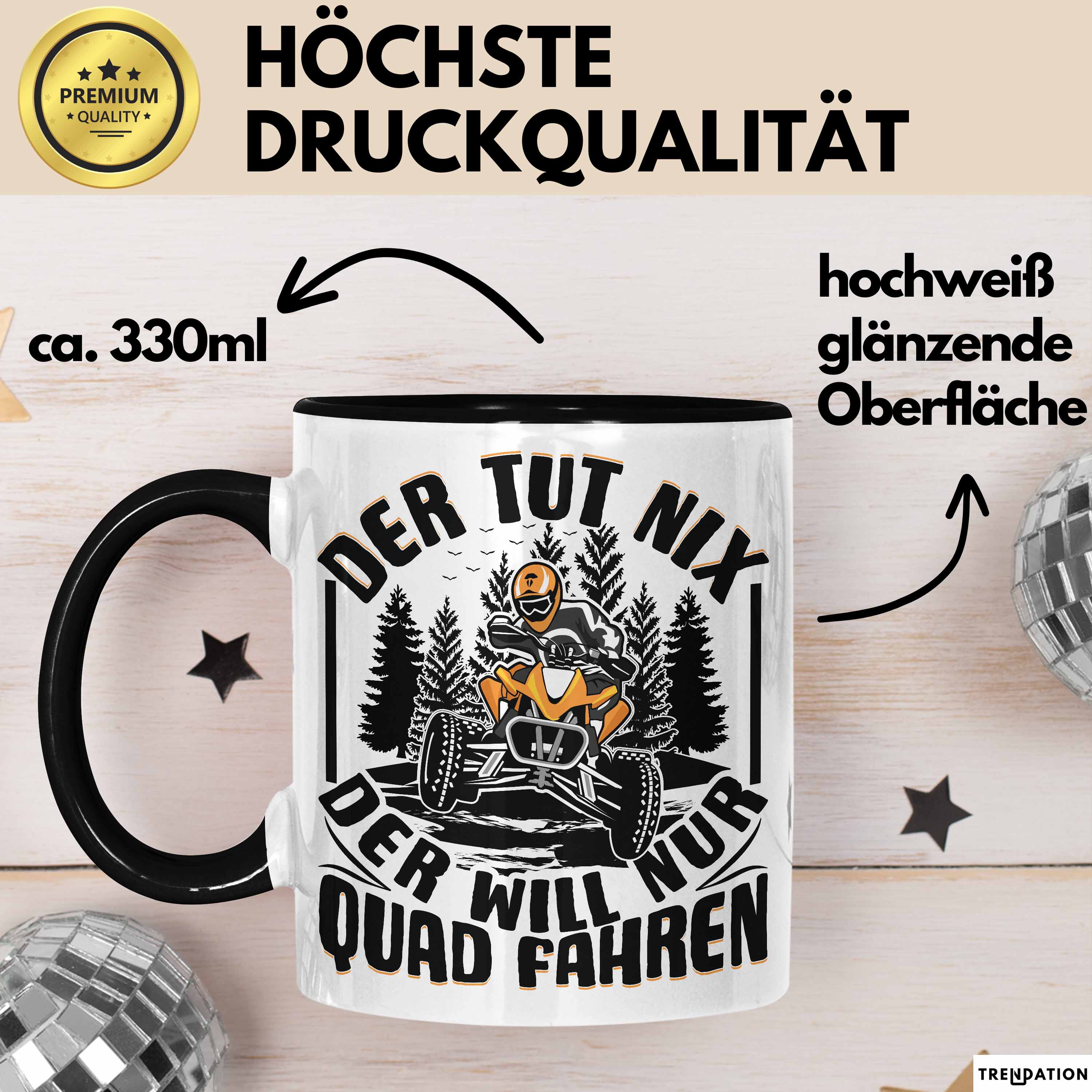 Quad Tasse Geschenk Der Tut NIx Der Will Nur Quad Fahren Quadfahrer Geschenkidee