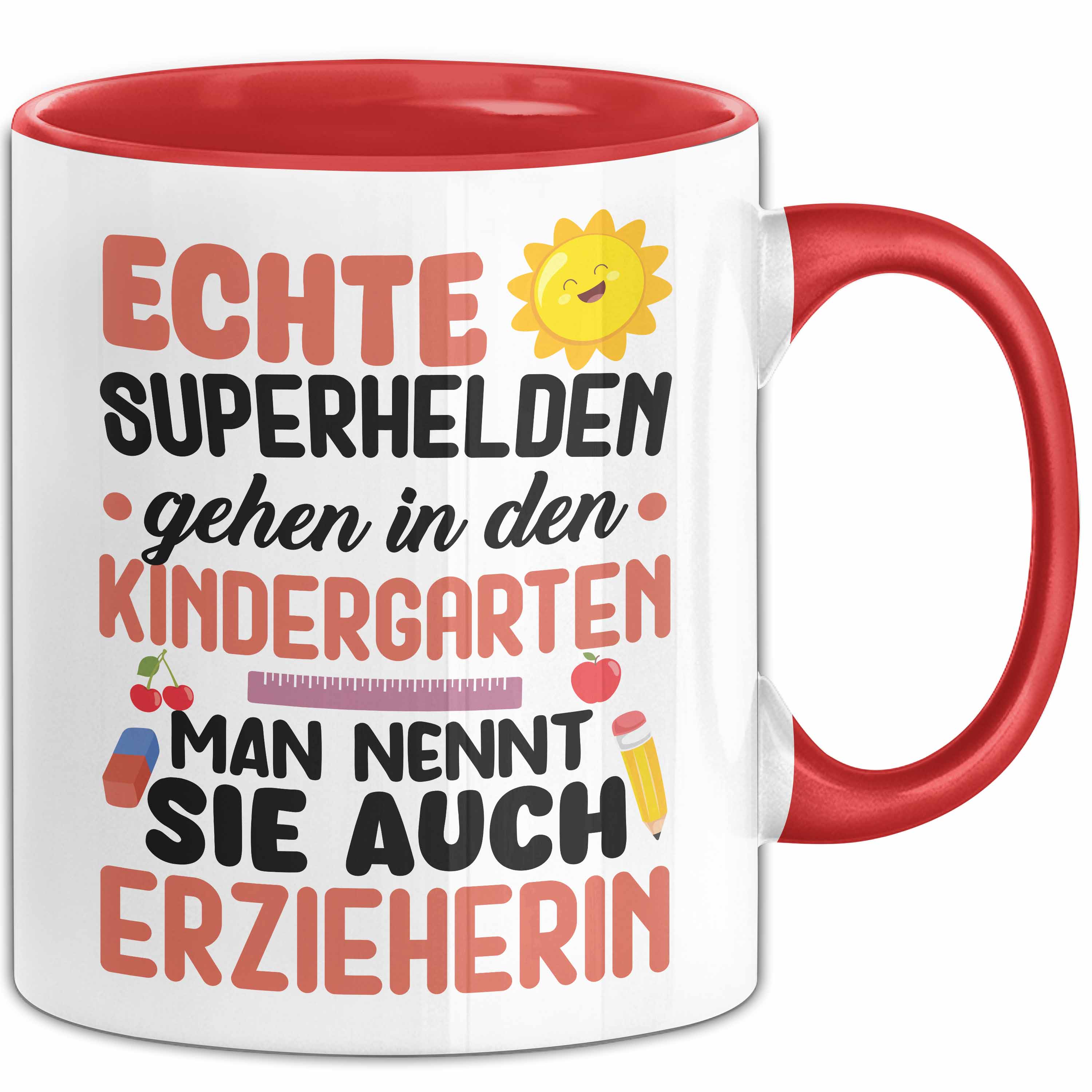Erzieherin Tasse Geschenk Abschied Echte Superhelden Gehen In Den Kindergarten M