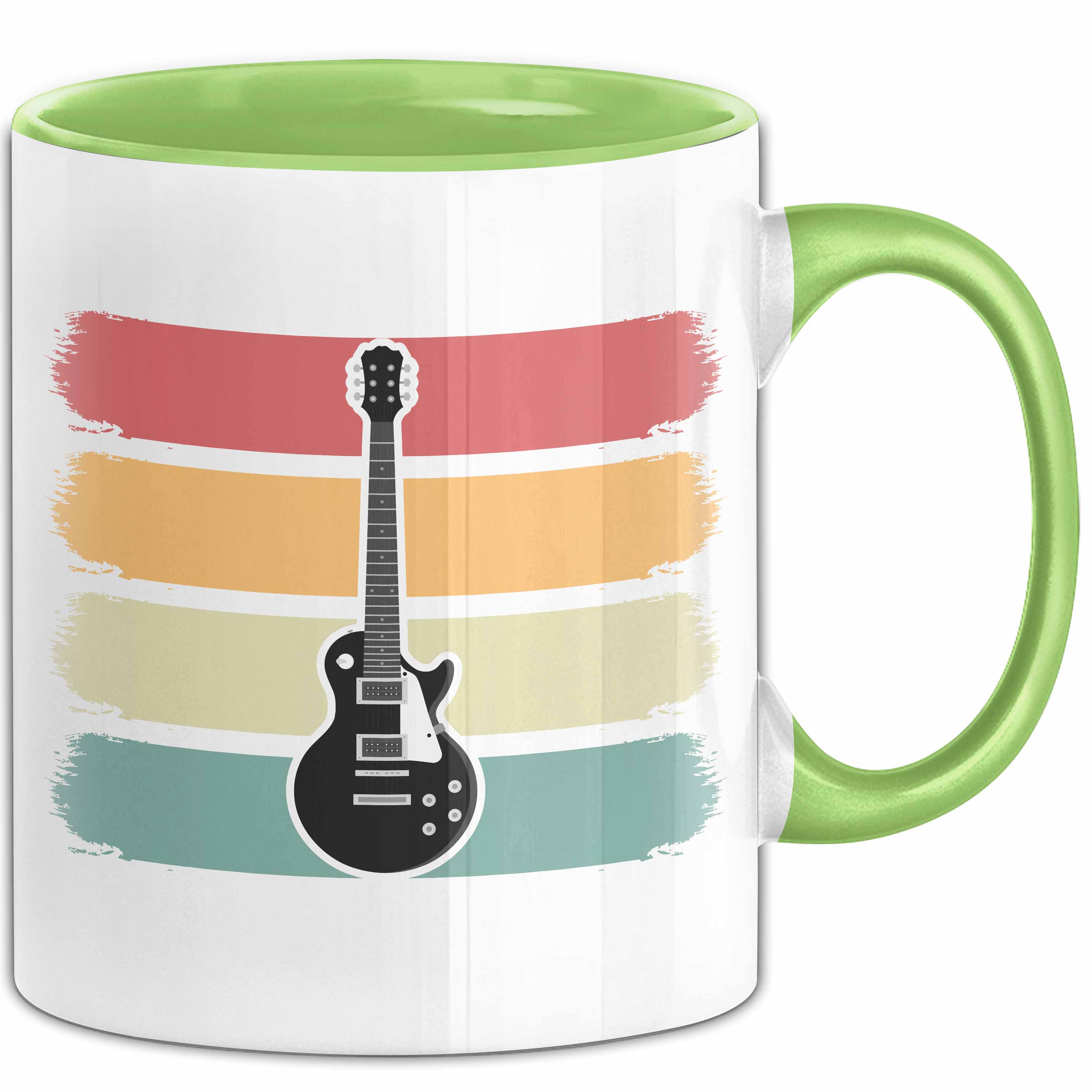 Gitarrenspieler Geschenk Tasse Gitarre Vintage Kaffee-Becher